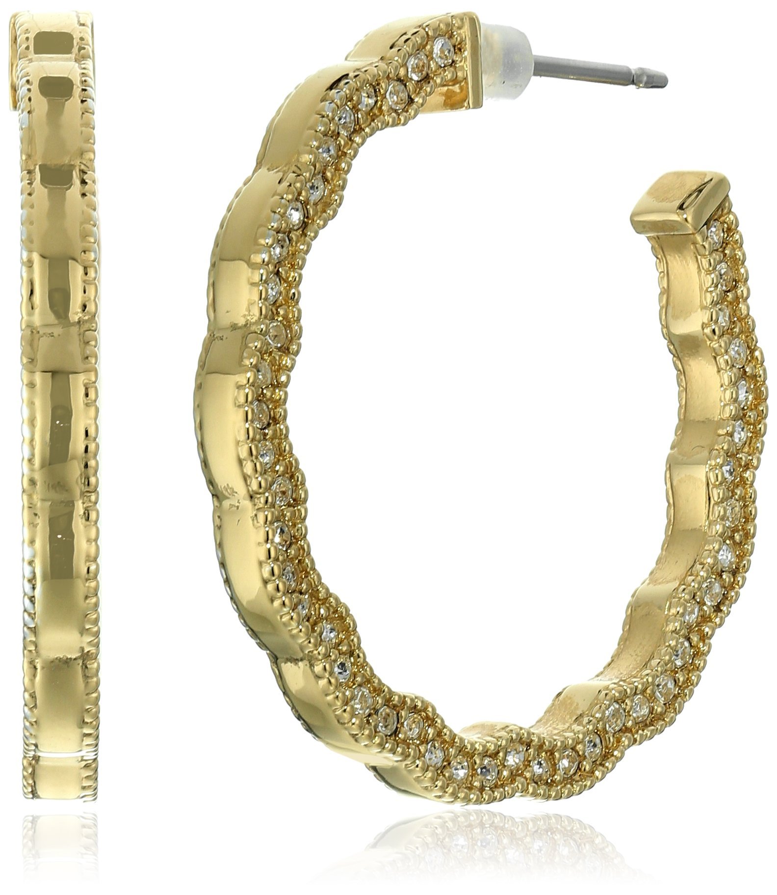 Carolee"Bryant Park" Pierced Hoop Earrings