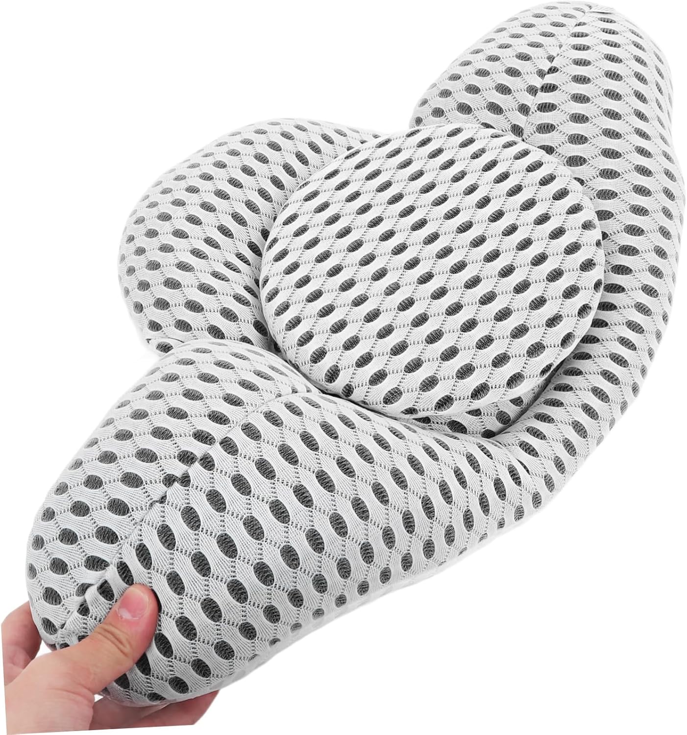 KICHOUSE Lumbar Pillow Waist Pad Relief for Lower Back Pain Suitable for Bed Car Office Comfortable Breathable Anti-Deformation