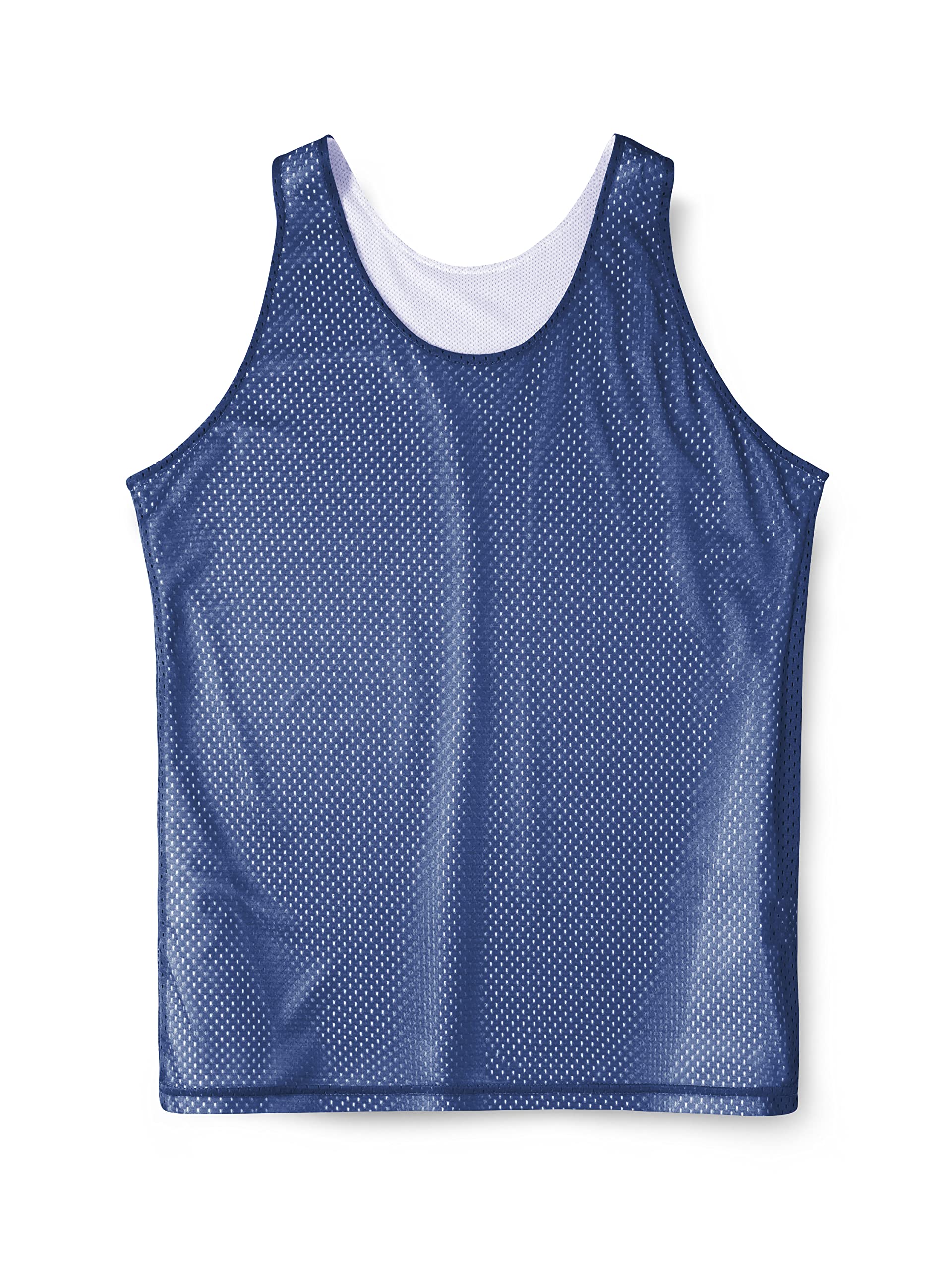 Ma Croix Mens Reversible Mesh Basketball Jersey Quick Drying Sleeveless Tank Top Active Made in USA (Medium, 1ih05_Navy)