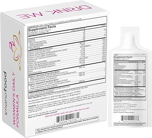 Miniatura 8 de Codeage Liposomal - Fórmula líquida de vitaminas diarias para mujer, suplemento multivitamínico líquido vegano omega-3, biotina, vitaminas A, B, C,