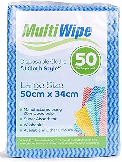 Multi Wipe 50 Large Blue J Cloth Style Cleani...,