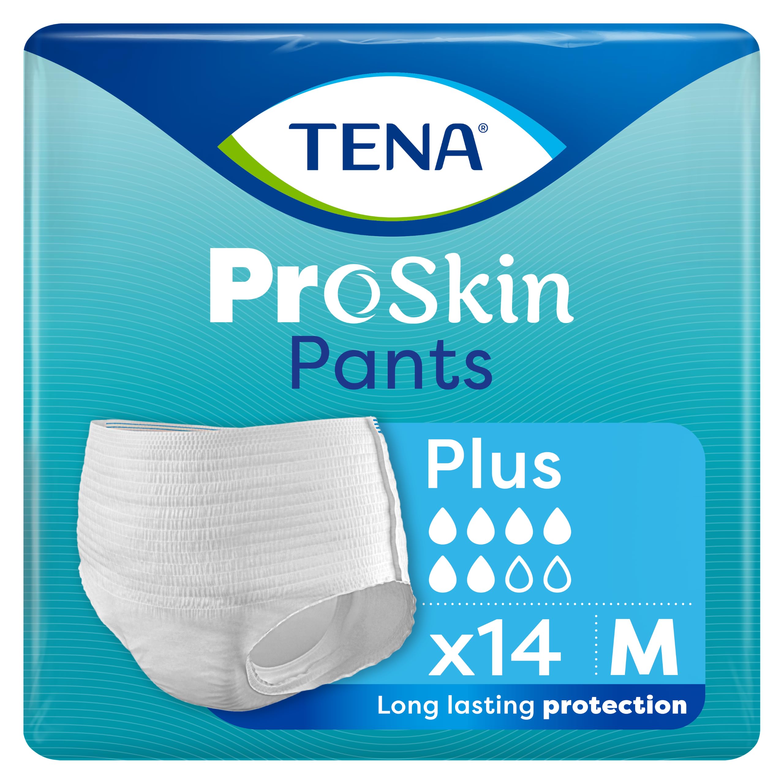 Tena Pants Plus Classic - Medium (80-110cm) Pack of 14