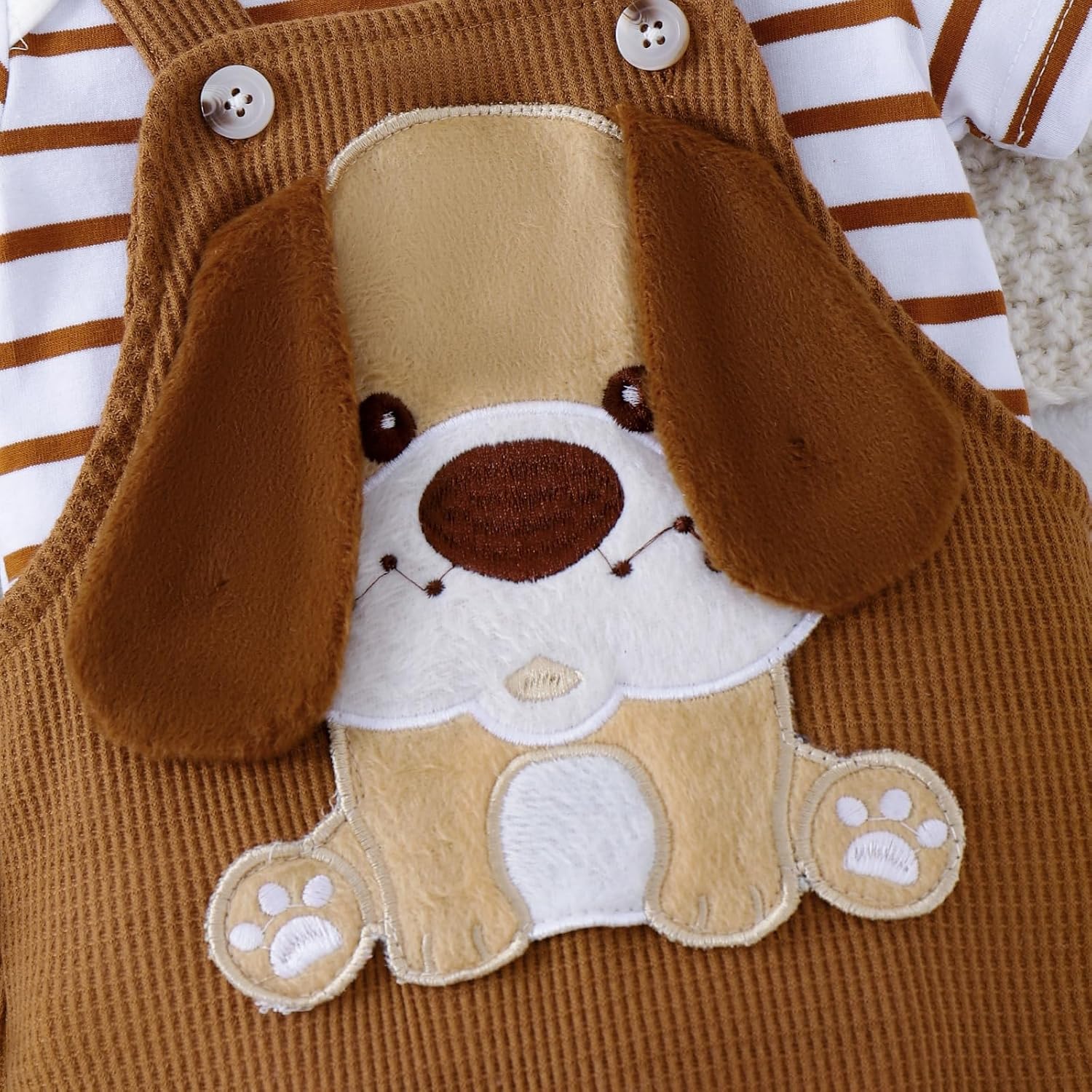 Baby Boy Clothes Short Sleeved Cute Cartoon Romper + Shorts + Hat Overalls Suspender for Boys 3 Pcs 0-18 Months - Image 4