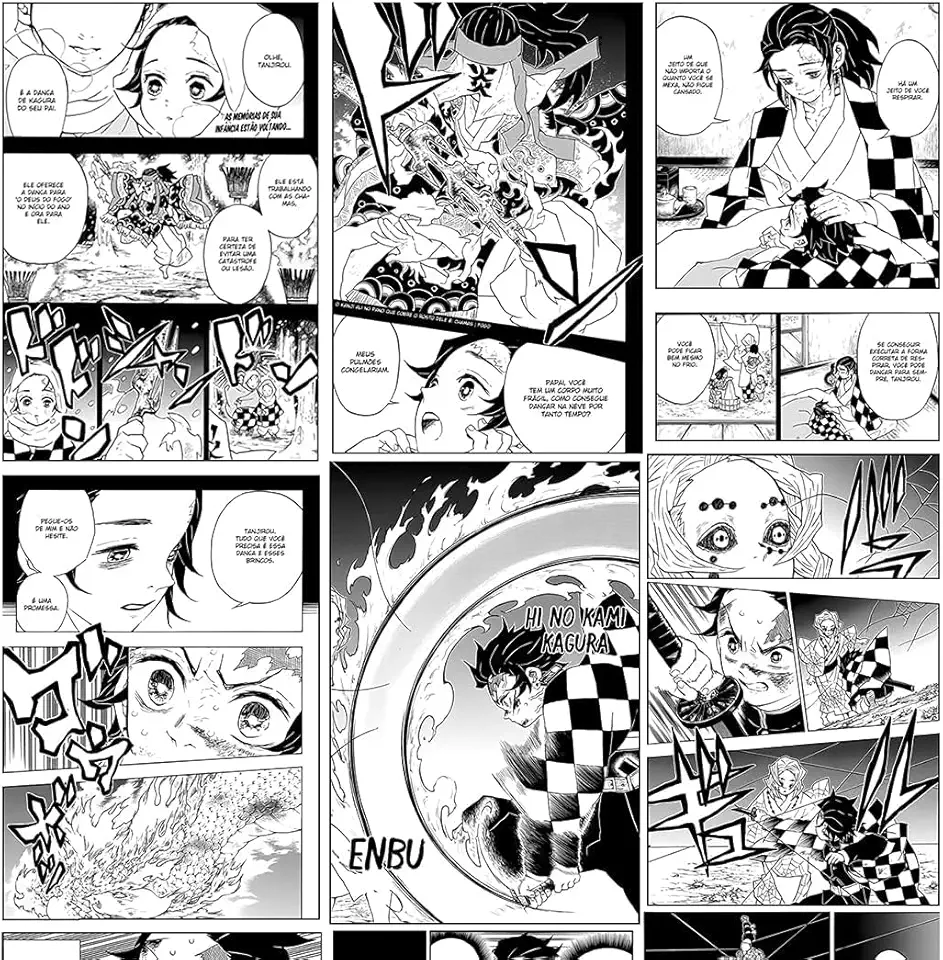 Papel de Parede Lavável Adesivo Autocolante Decoração Anime Mangá Demon Slayer 3 Metros