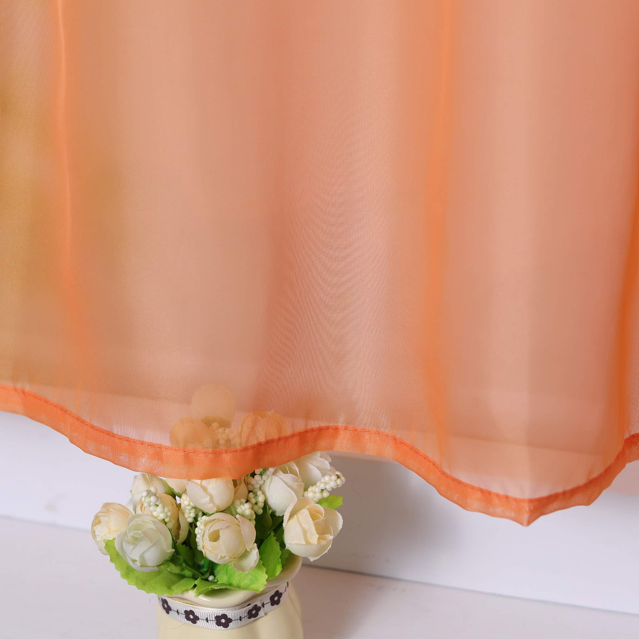 Joyswahl Visillo de gasa Eva monocolor 60 x 145 cm naranja