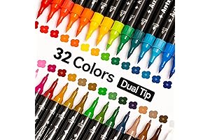 ARRTRX Acrylic Paint Markers: A Palette of 32 Vibrant Shades for Your Artistic Canvas