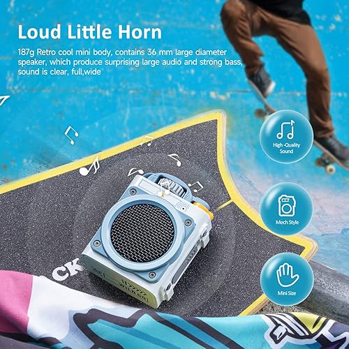 Miniatura 8 de Muzen Wild GO Altavoz Bluetooth portátil sonido estéreo fuerte altavoz impermeable IPX5 inalámbrico duradero para viajes al aire libre camping