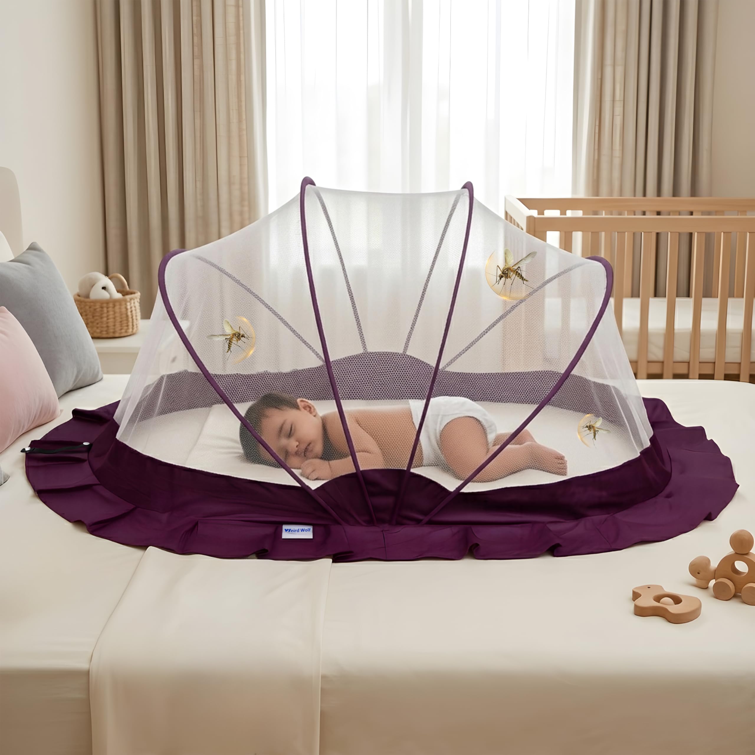 Weird Wolf Foldable Bottomless Baby Mosquito Net – best mosquito net for baby