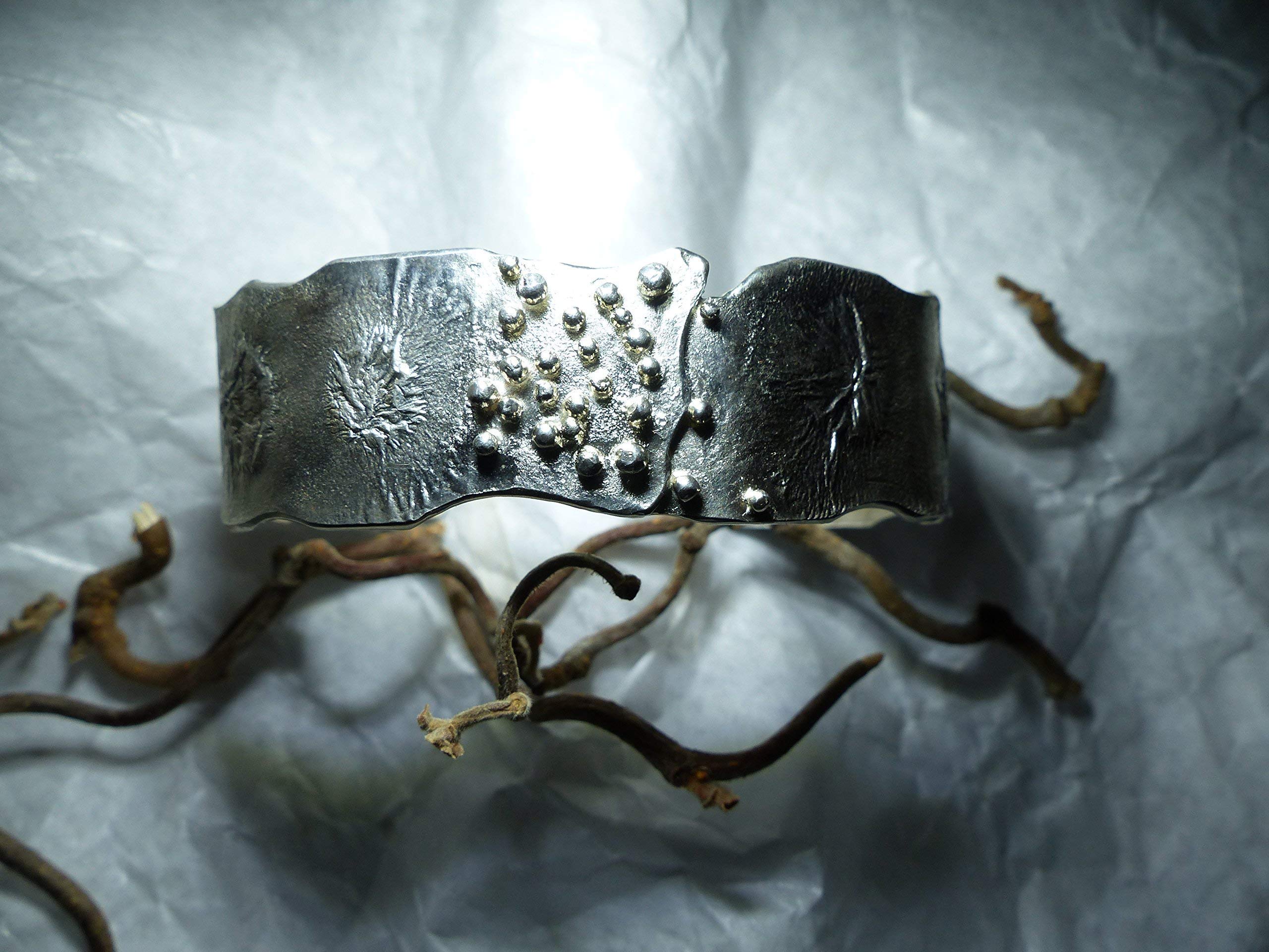Armspange in Silber mit Granulation - Unikat