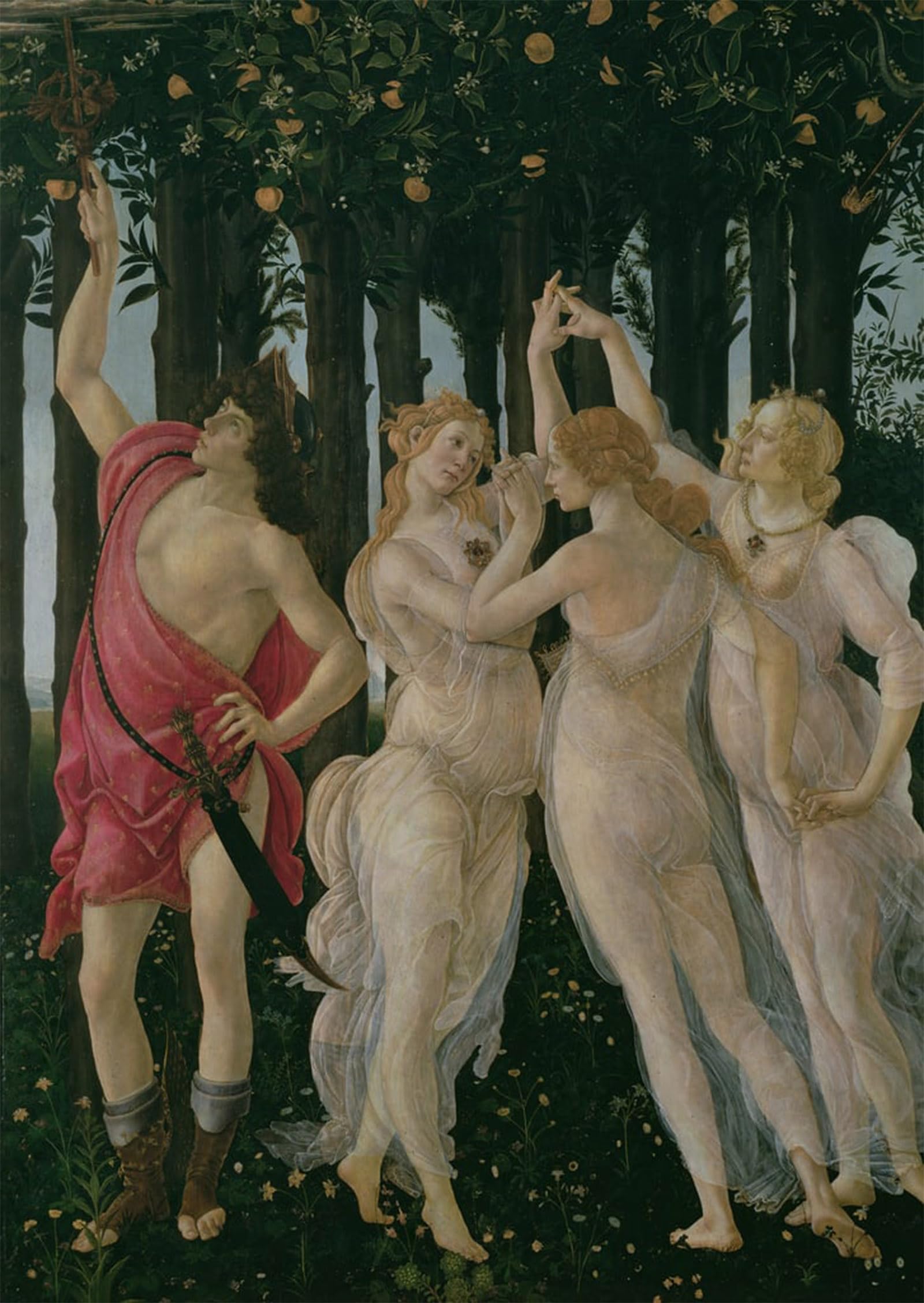 Tableaux Muraux Botticelli Impression Trois Grâces Toile Fine Format Gid