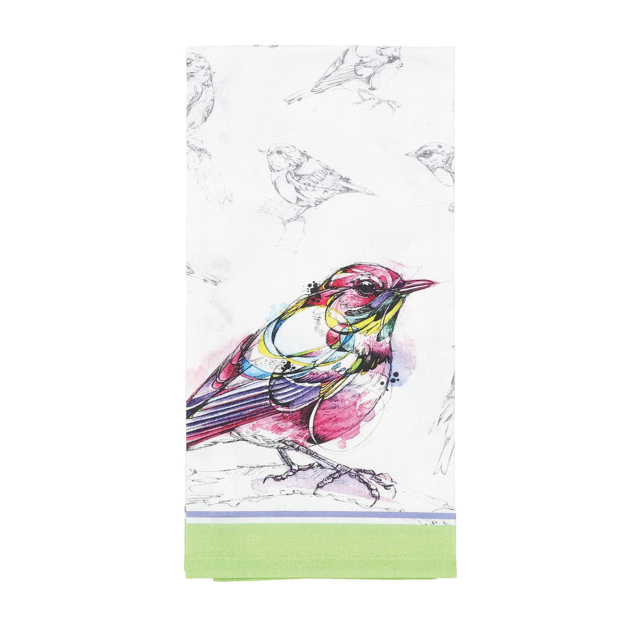 Torchon en coton Enesco multicolore fini les traces sur la vaisselle