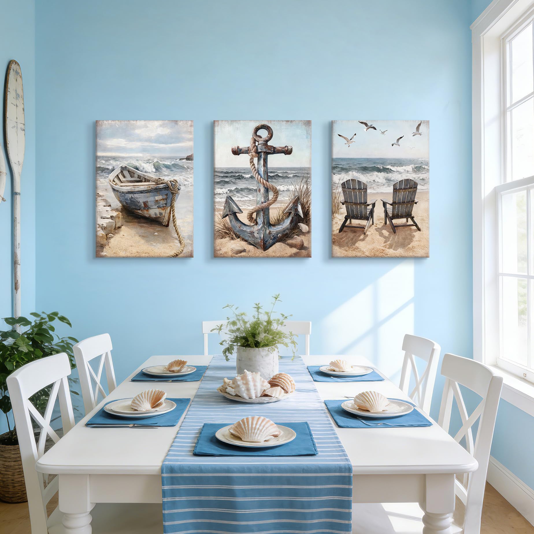3 Pcs Wooden Framed Canvas Wall Art Set Bohemian Sage Green Canvas Prints Poster Geometric Line Beige Green Pictures for Living Room Bedroom Dinning Room Hallway Stairs Wall Decor 30x40cm x3pcs — view 42