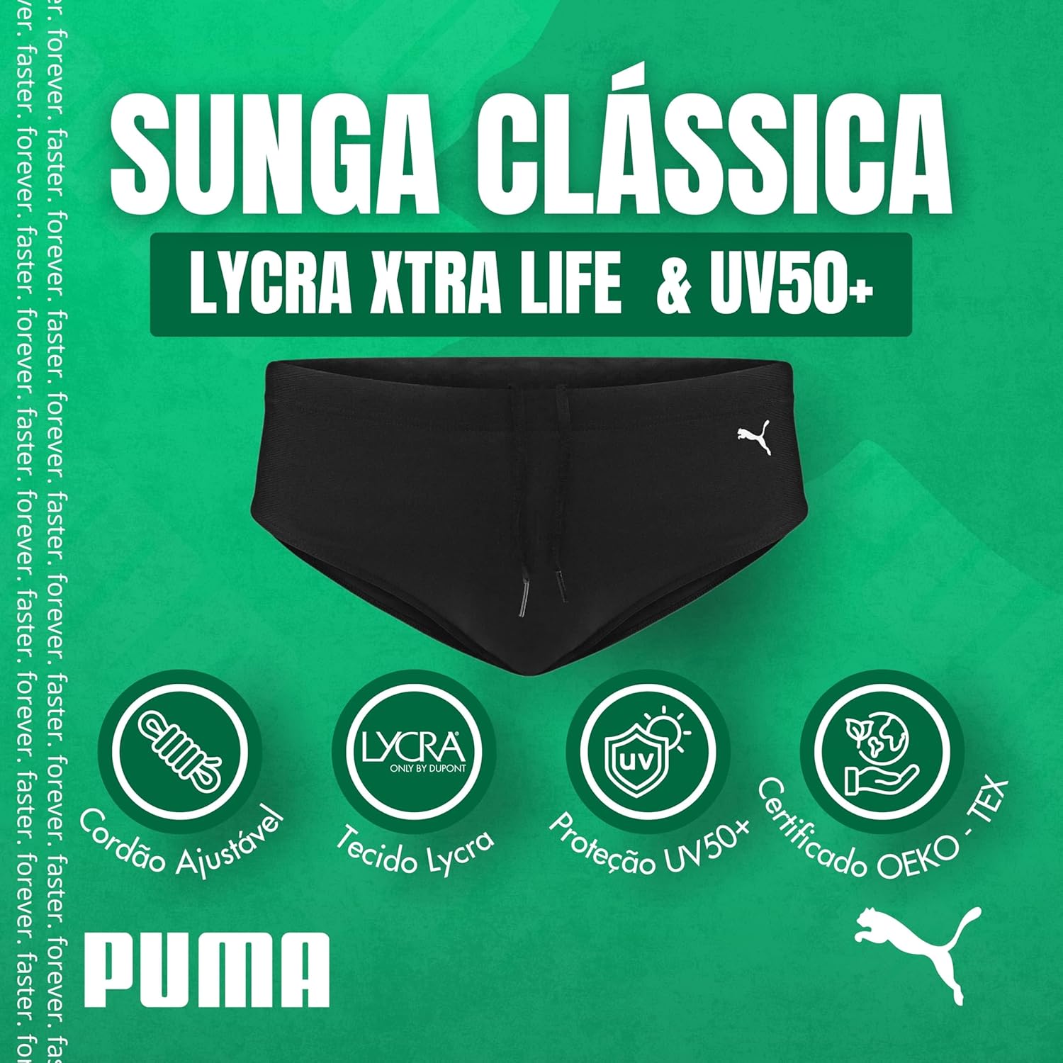PUMA Sunga Clássica Lisa Puma Proteção Solar Uv50 Praia Piscina Masculino Adulto, Preto, G em promoção! Veja a oferta e mais achadinhos de Moda praia 2 Hoje é o melhor dia para comprar PUMA Sunga Clássica Lisa Puma Proteção Solar Uv50 Praia Piscina Masculino Adulto, Preto, G com aquele preço maroto! Promoção! Aproveite a oferta! 2