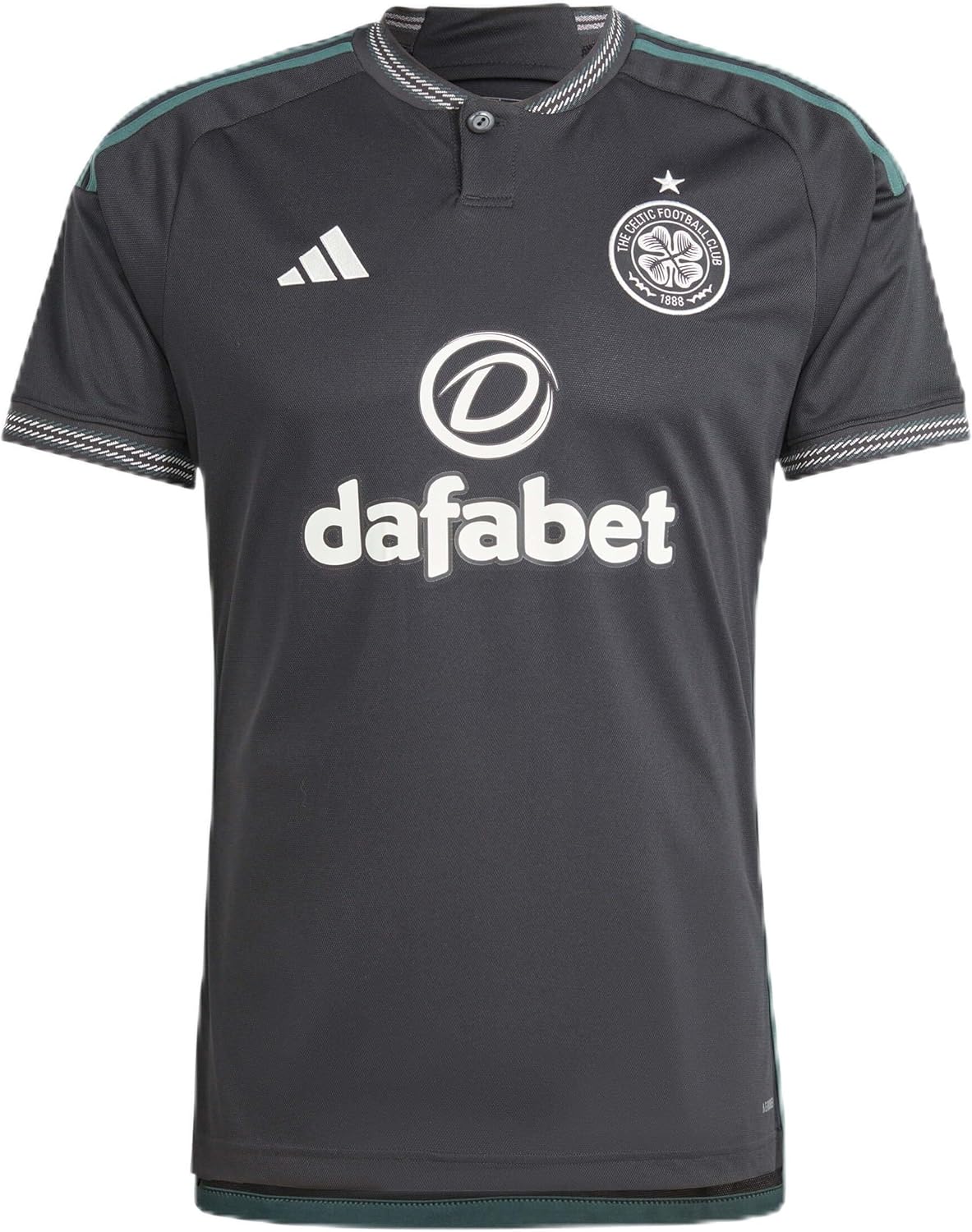 adidas Men's Soccer Celtic 23/24 Away Jersey Black - Wrapped in Scottish Heritage, Moisture-Absorbing AEROREADY (as1, Alpha, l, Regular, Regular)