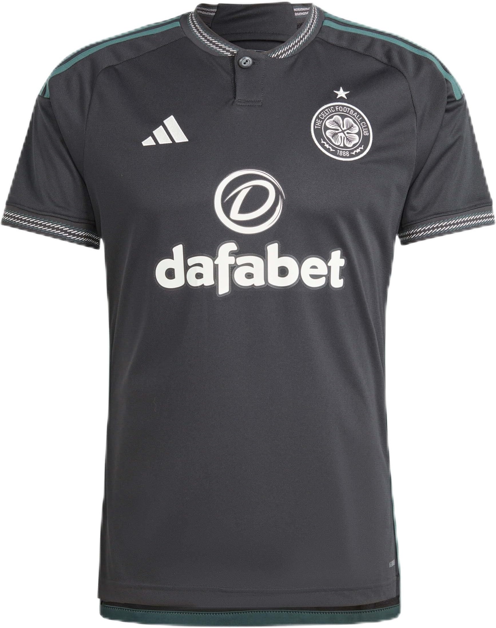 Men's Soccer Celtic 23/24 Away Jersey Black - Wrapped in Scottish Heritage, Moisture-Absorbing AEROREADY (as1, Alpha, l, Regular, Regular)