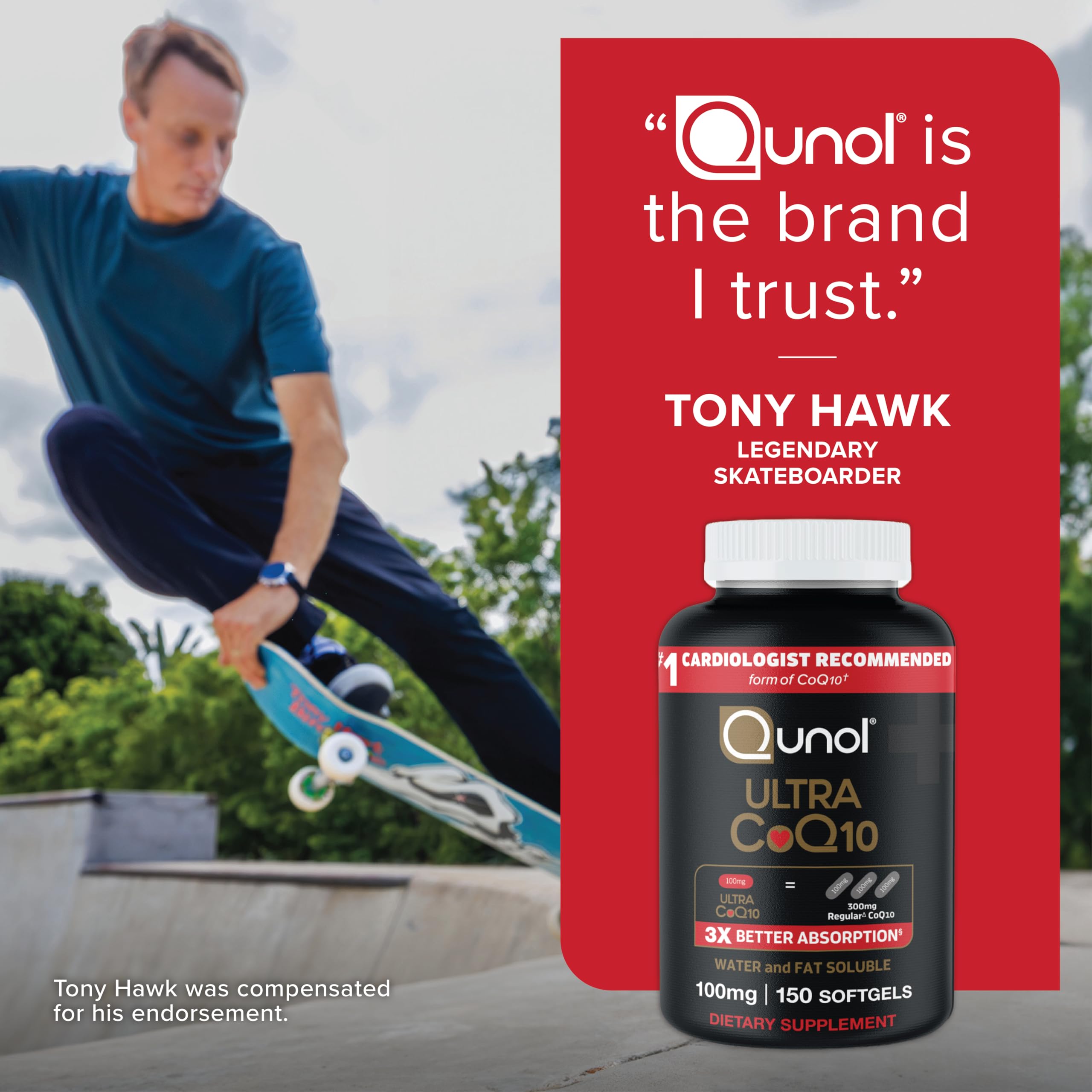 Qunol Ultra CoQ10 100mg, 3X Better Absorption, Antioxidant, 150 Softgels — Amazon image 7