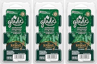 Glade Wax Melts Air Freshener - Holiday Collection 2018 - Enchanted Evergreens - Net Wt. 2.3 OZ (66 g) Per Package - Pack of 3 Packages