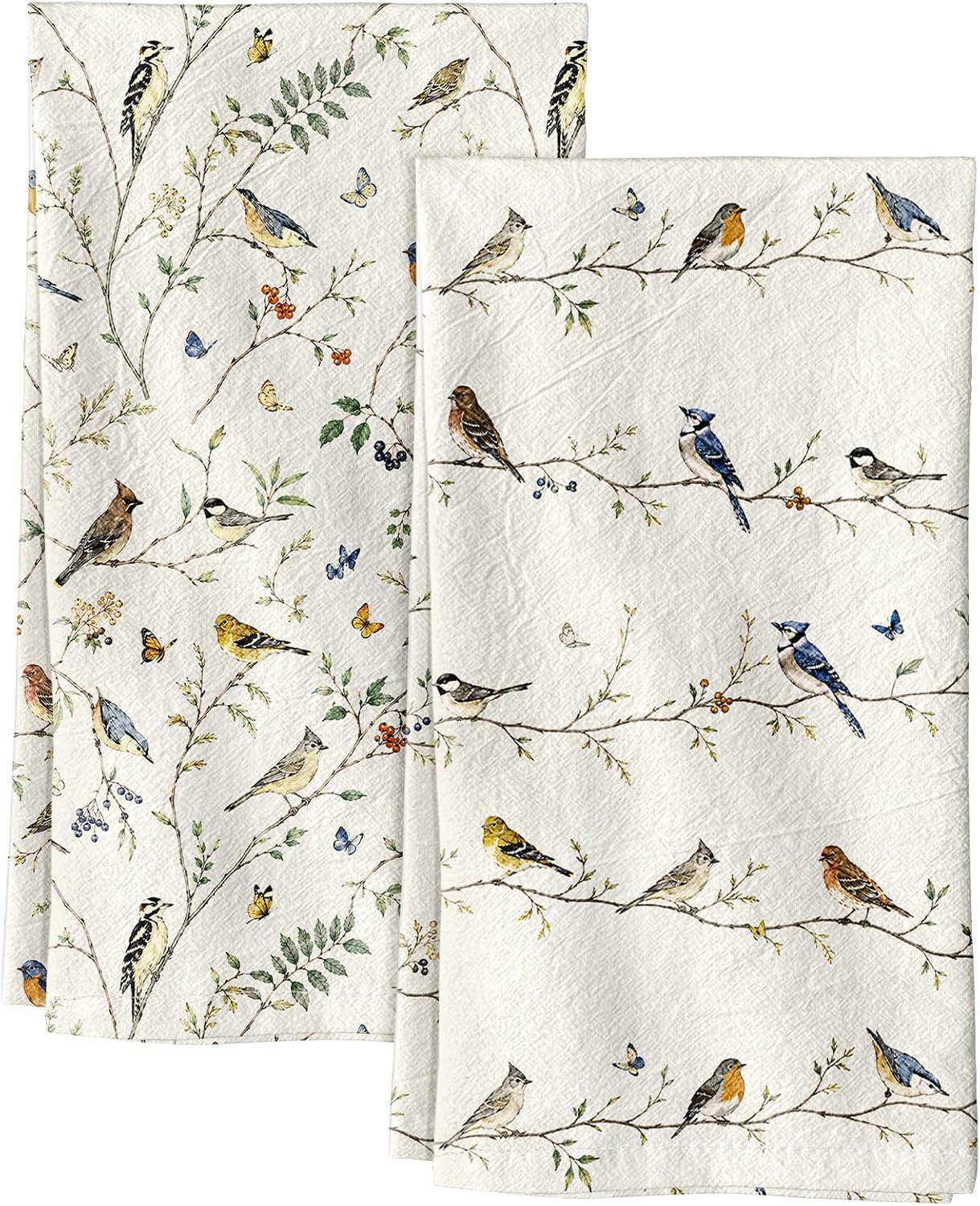 Miss Adola 150GSM Decorative Flour Sack Kitchen Towels, Whispering Branch