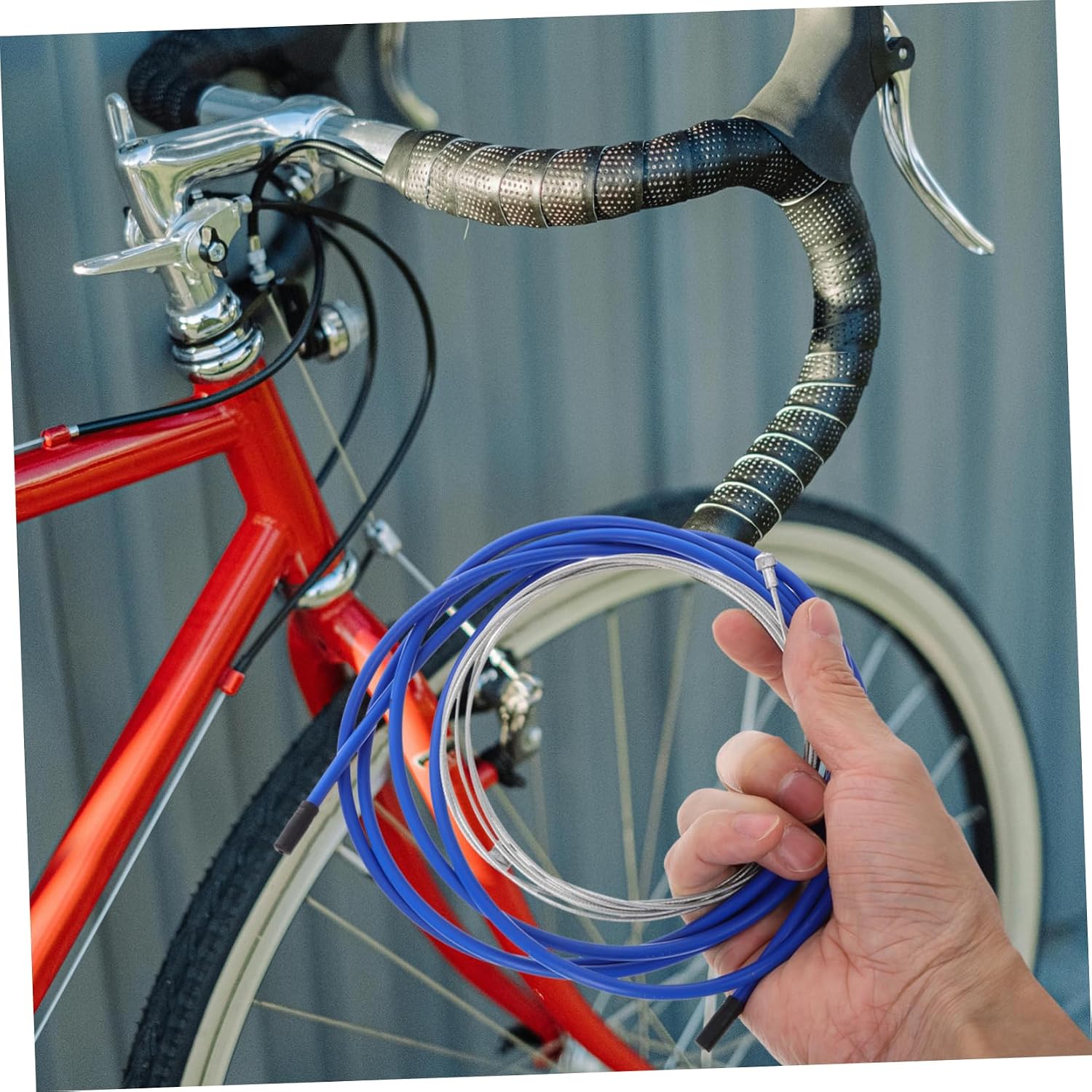 UPKOCH 2 Sets Stainless Steel Brake Cable Housing Kit for Mountain Road Folding Bikes Durable Core Tubes for Reliable Performance and Versatile Compatibility