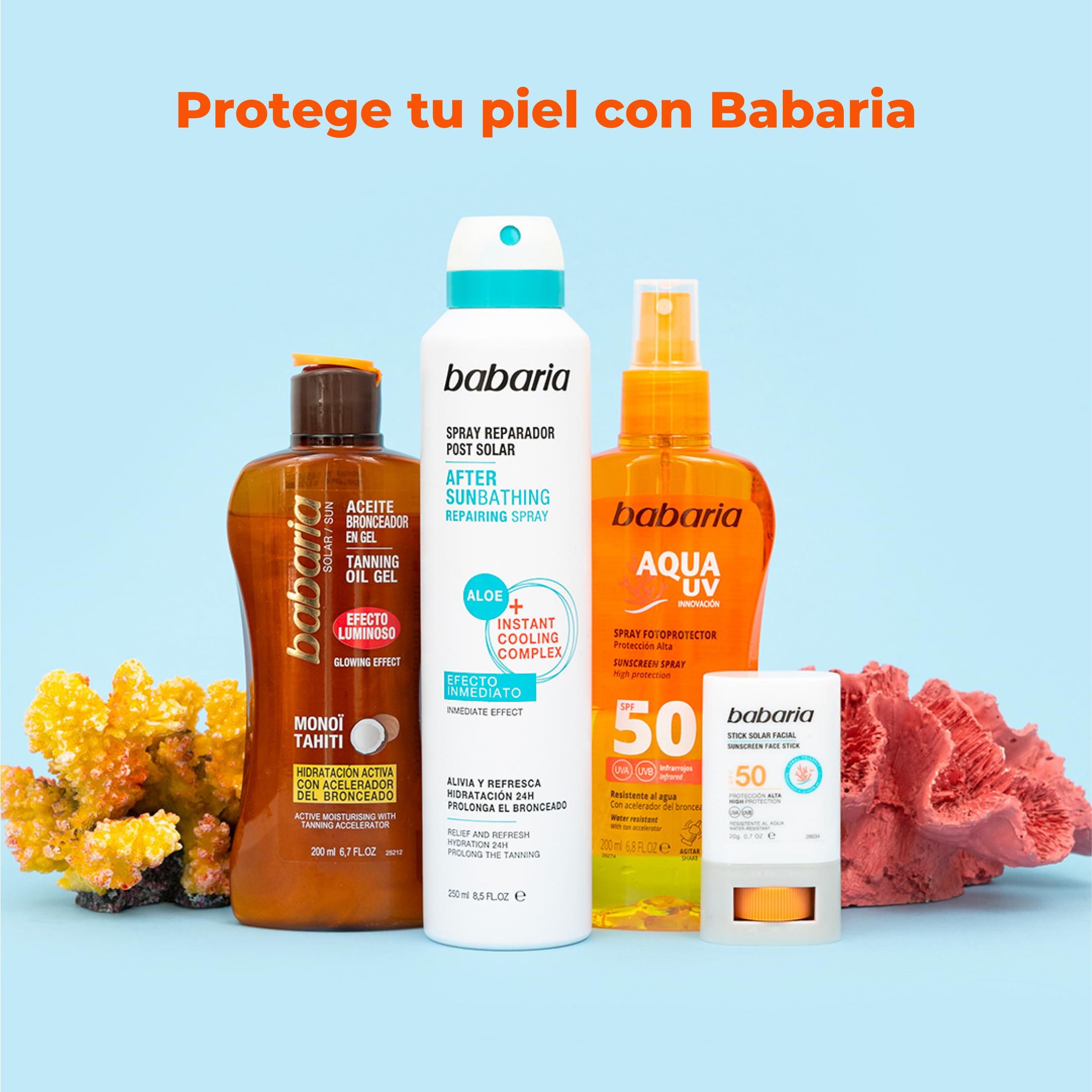 Babaria - Stick Solar Facial 50 |Protección Alta Con Aloe Y Manteca De Karité |Coral Friendly Y Biodegradable | Resistente Al Agua Y Al Sudor | Vegano | Stick Solar Niños,20g, El embalaje puede variar — view 5