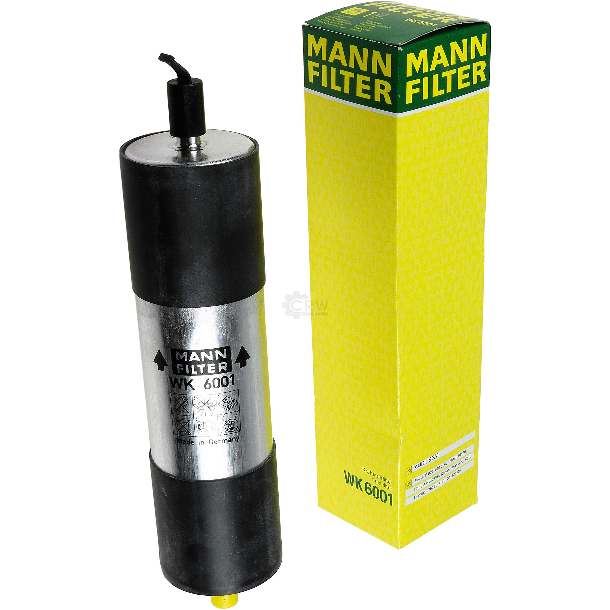 Paquete de inspección Kit de mantenimiento de filtros con filtro de aceite HU 719/7 x, filtro de aire C 16 118, filtro de combustible WK 6001, filtro de habitáculo CUK 3023-2, tornillo de