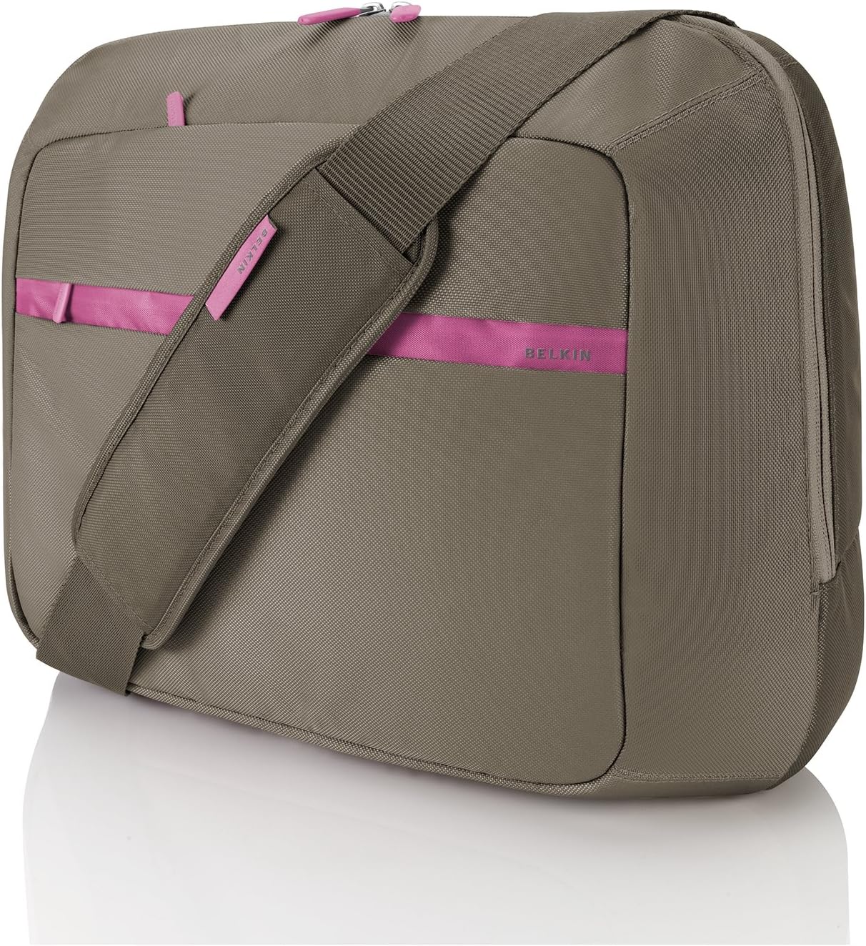 Belkin Core Messenger Bag For Notebooks Up To 15.6', Dune/ash. F8n112eaDNA Amazon.co.uk