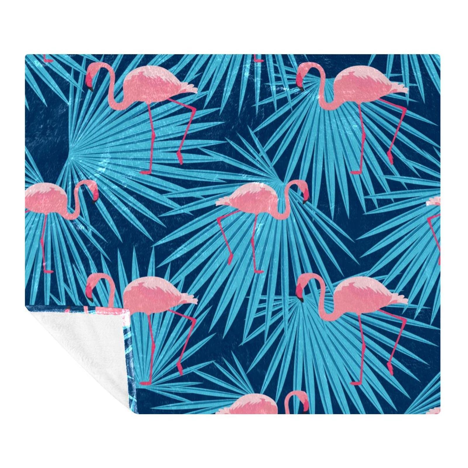 Couverture flamant rose douce et légère pour soirées canapé et voyage