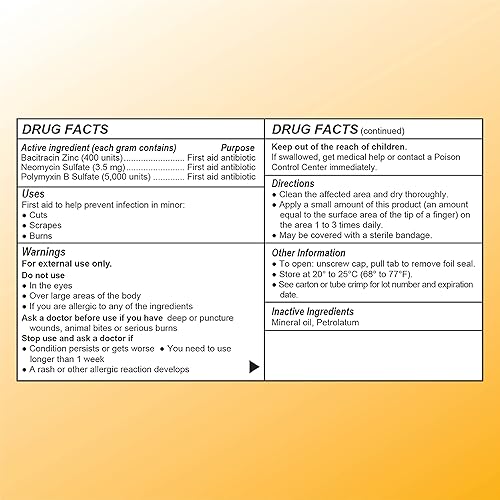 Miniatura 2 de Quality Choice Triple ungüento antibiótico, antibiótico de primeros auxilios con bacitracina zinc, sulfato de neomicina, sulfato de polimixina B,
