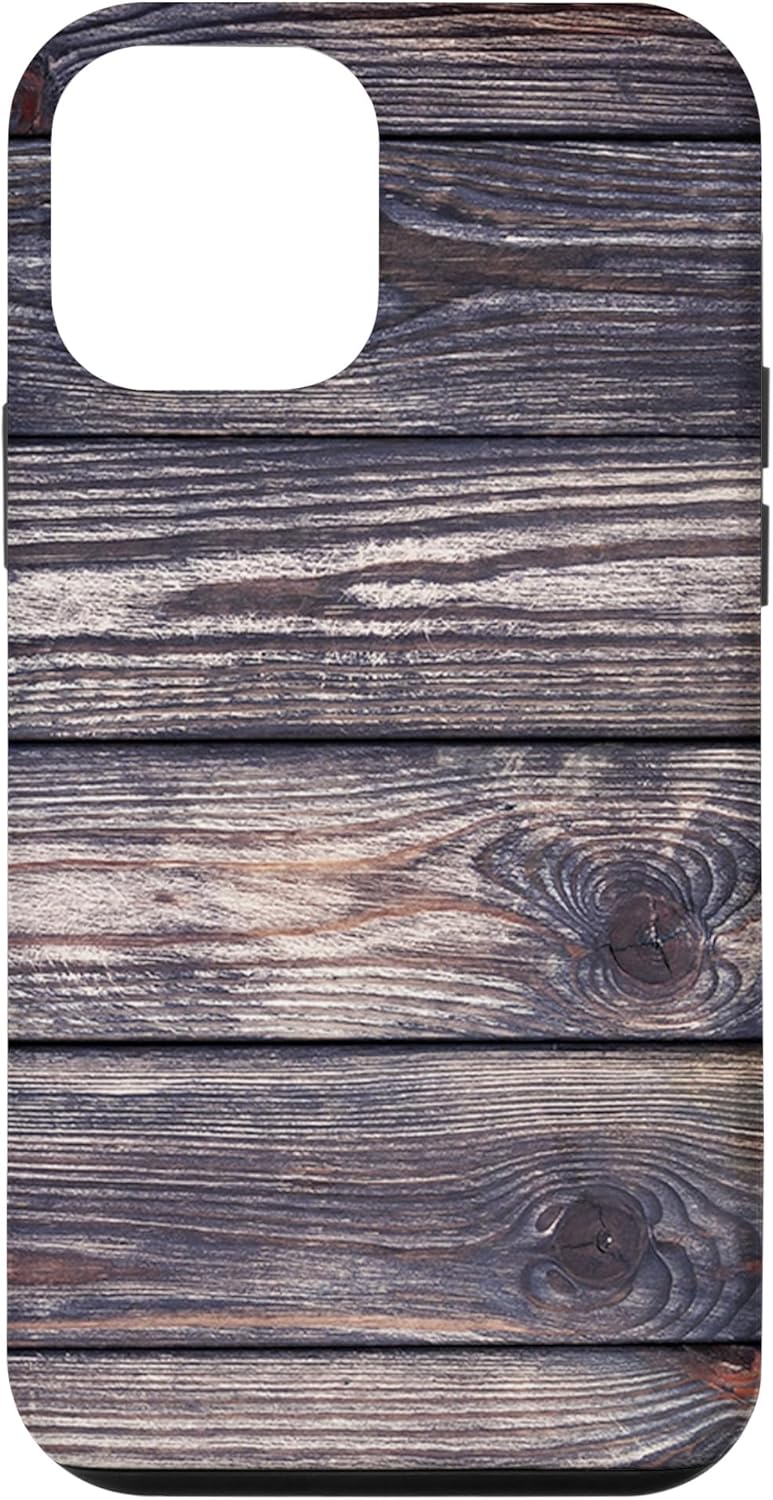 Primitive Distressed Rustic Barnwood Plank Shiplap Country Case for iPhone 12 mini