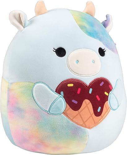 Miniatura 2 de Squishmallows Caedia la vaca azul de 10 pulgadas  Peluche oficial de Jazwares  Juguete coleccionable de vaca suave y blando  Añádelo a tu escuadrón