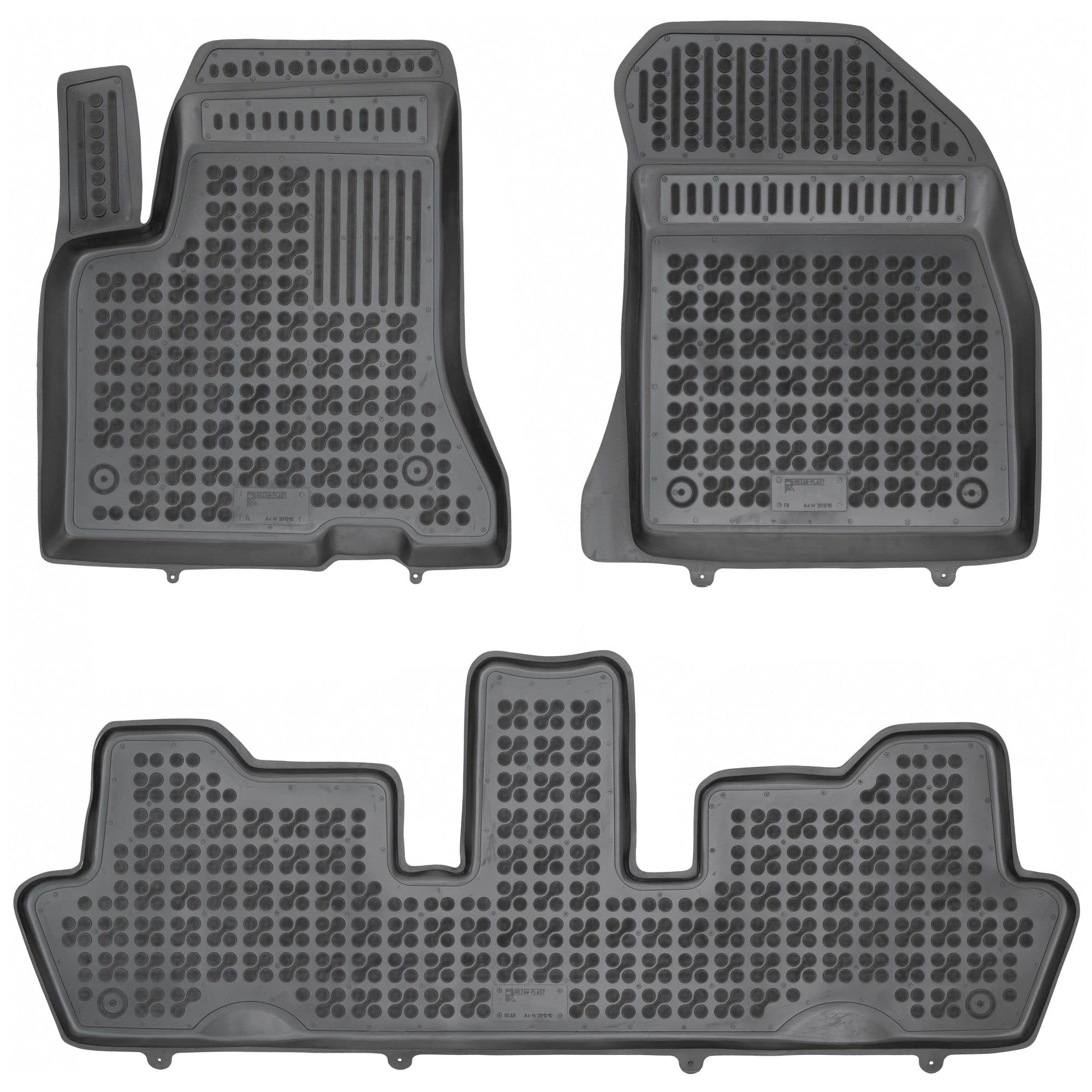 M MOTOS Alfombrillas de goma para Citroen C4 Grand Picasso I 2006-2013 Mejora la comodidad de tus viajes con la alfombrilla antideslizante para coche - alfombrillas para coche para todo tipo de clima,