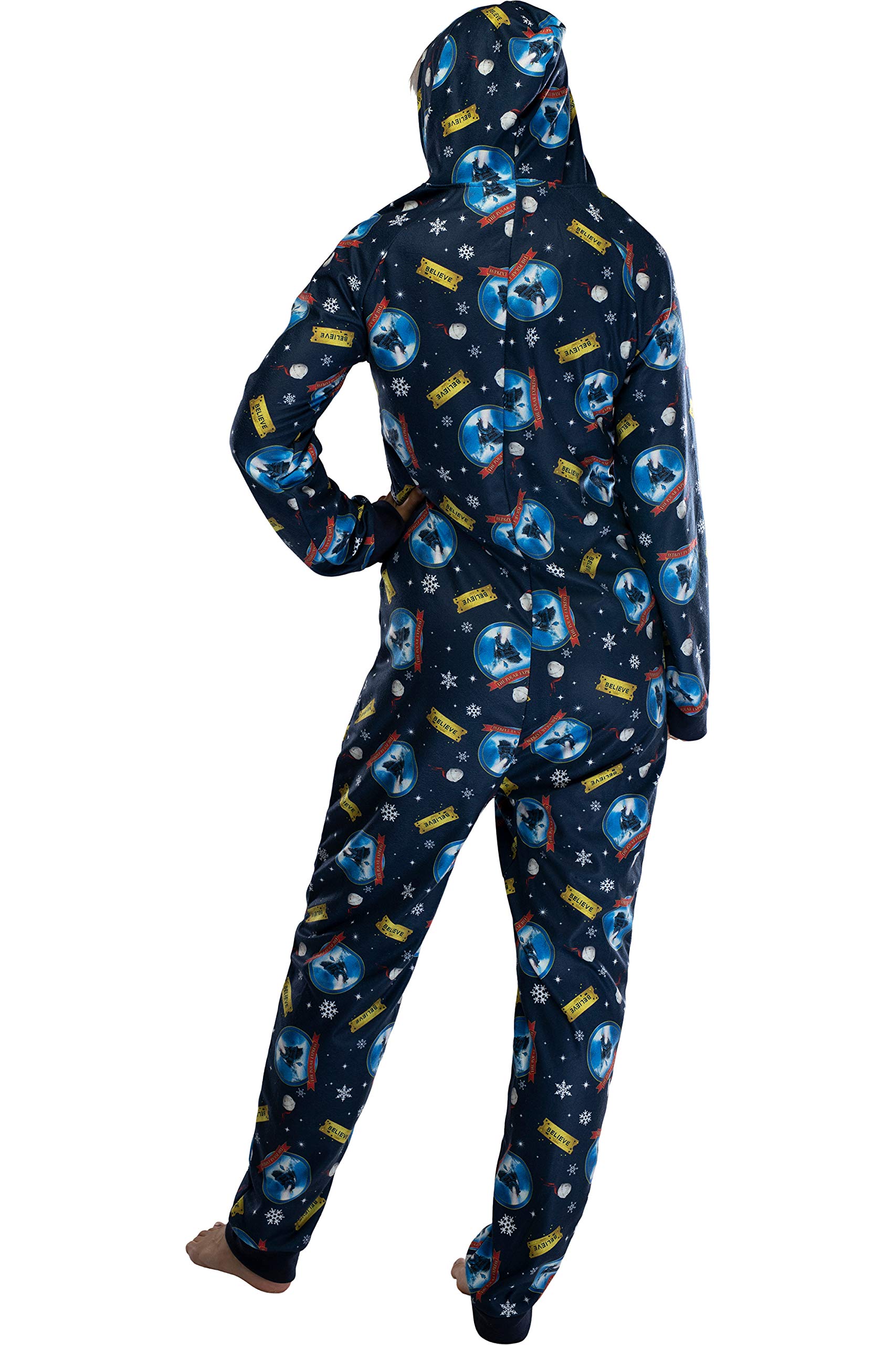 INTIMO Polar Express Adult Believe Jednoczęściowy strój do spania bez stóp dla mężczyzn i kobiet