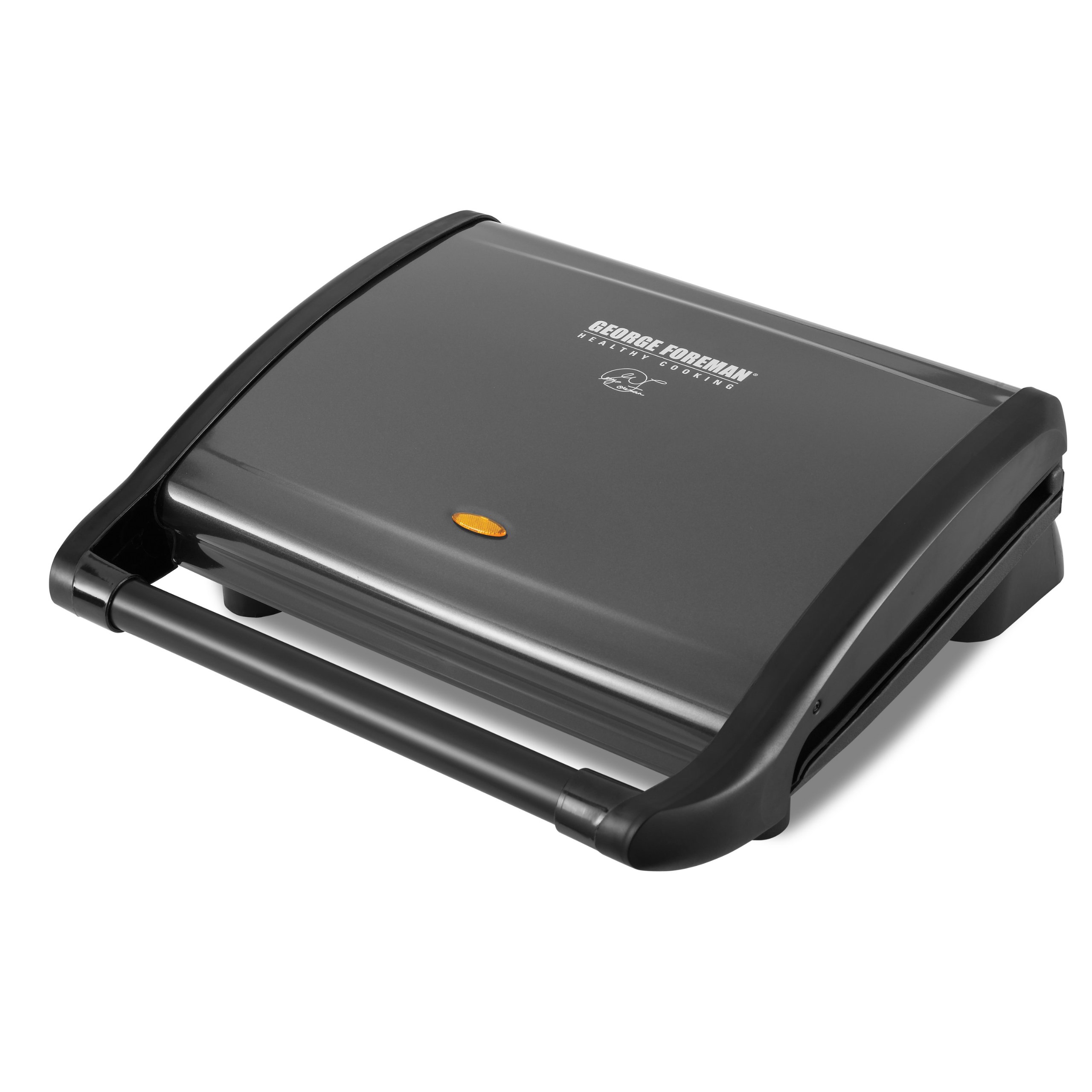 George Foreman GRV120GM 8-Serving Classic Plate Grill, Gun Metal