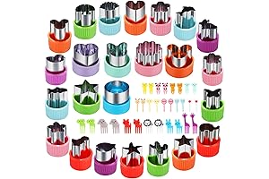 24-Piece Vegetable Cutter Shapes Set: Versatile Mini Cookie Cutters for Fun Food Creations