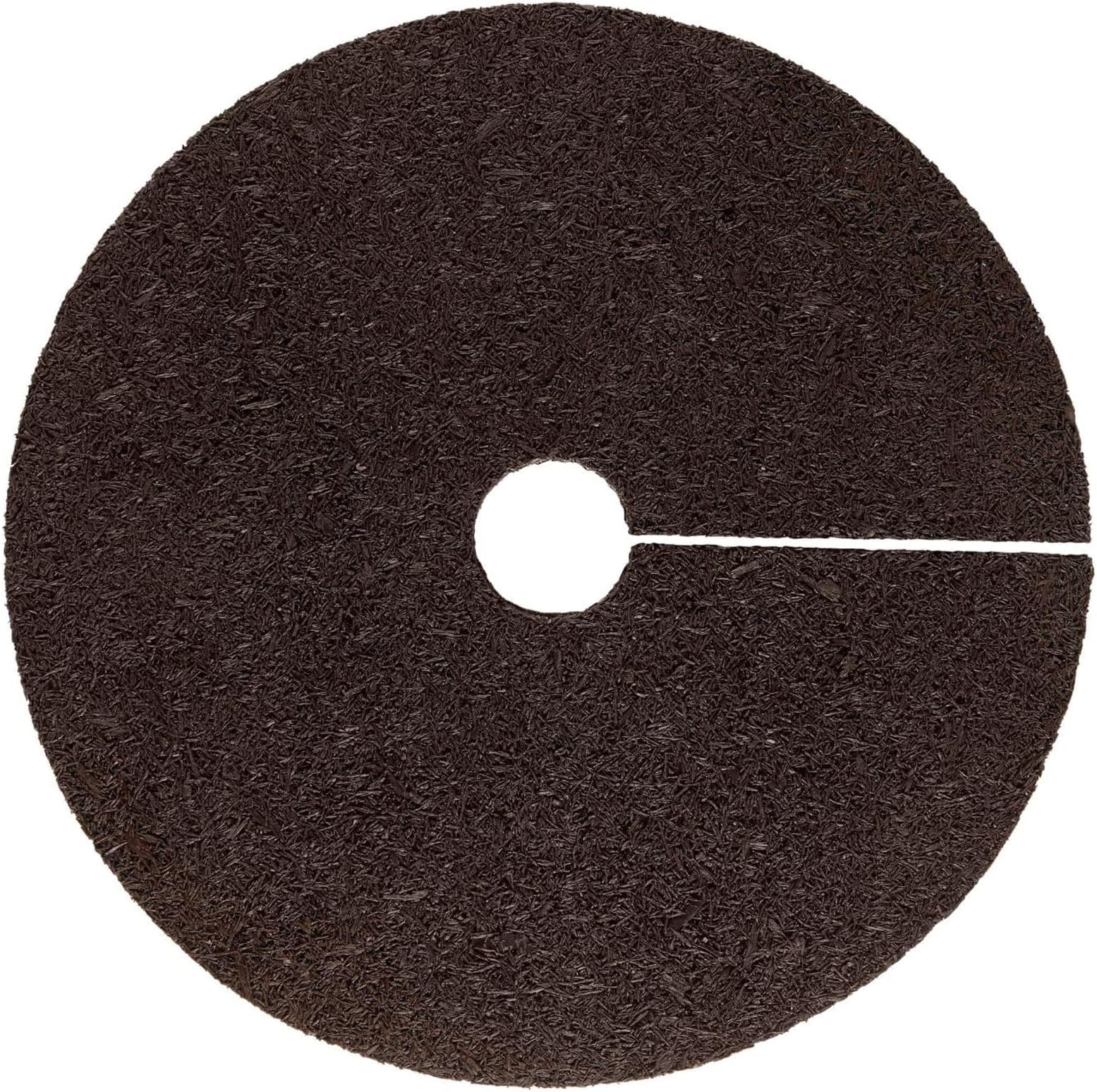 Rubberific 36" Rubber Mulch Tree Ring (Brown) Patio