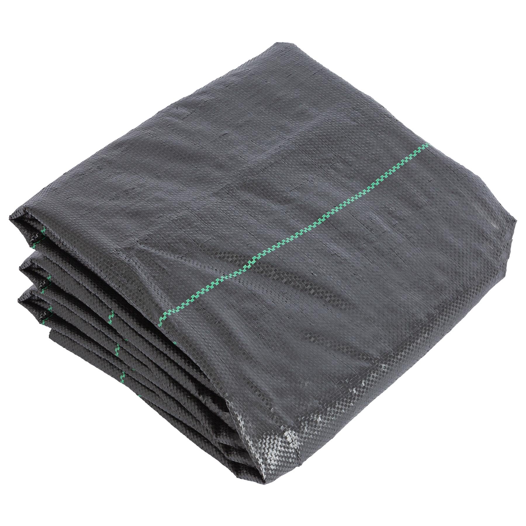 Harbour Housewares 110gsm Weed Control Membrane 2m x 25m Coverage (1 Roll) Heavy Duty Weed Control Fabric Barrier Ground Cover for Garden, Patios, Flower Beds, Landscaping