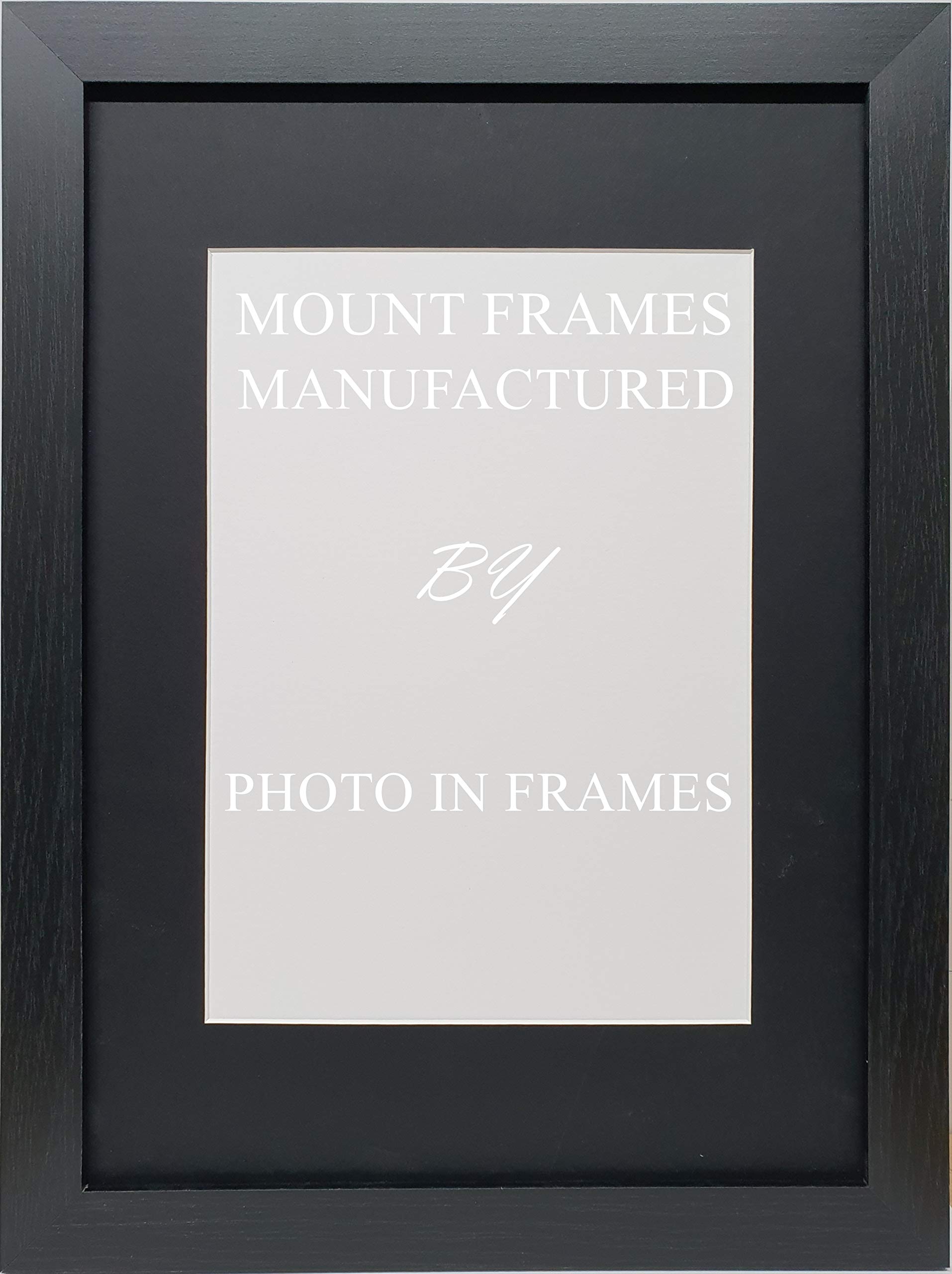Pif Black Frame Black Mount Black Frames With Mount/Black Mount/White Mount (, 80Cm X 60Cm For 70Cm X 50Cm Picture)