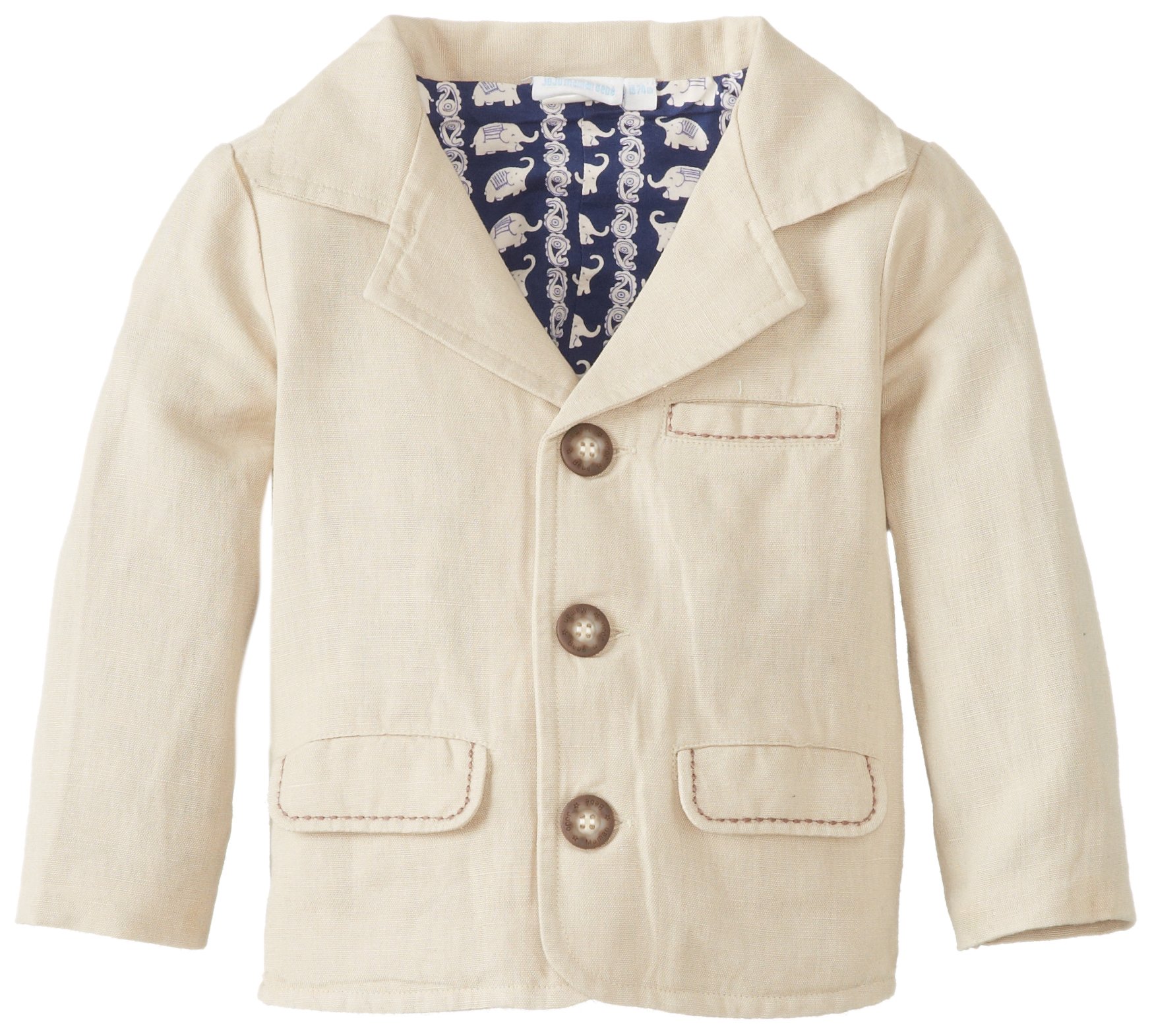 JoJo Maman Bebe Baby Boys' Linen Jacket Nat