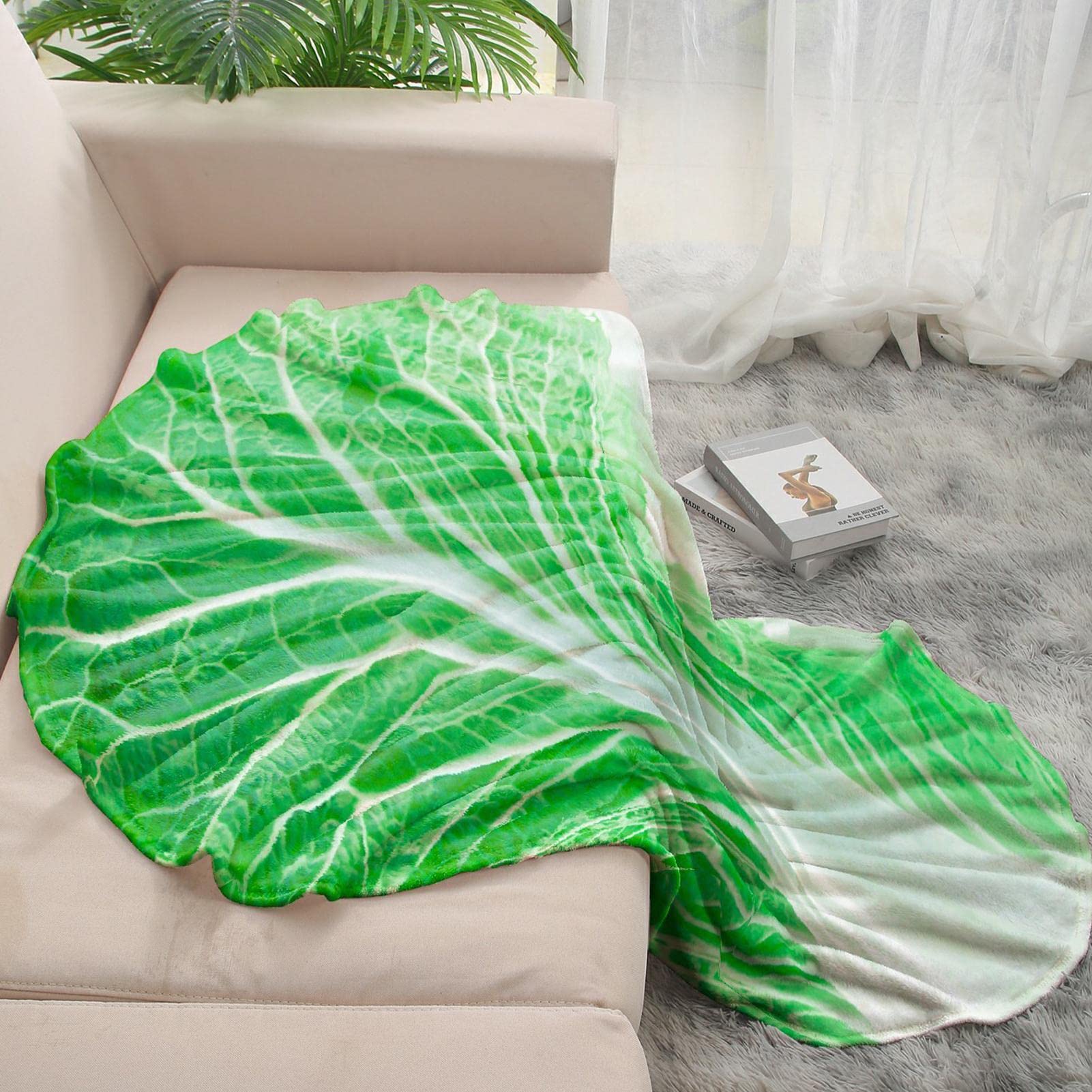 Couverture de laitue polaire pour stopper le froid sur le canapé avec légèreté