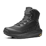 NORTIV 8 Men's Tactical Hiking Boot Lightweight Cushion Sole Boots for Work All Day Side Zipper Motorcycle Combat Military Boot Arch Support 8 Inches Terrascope