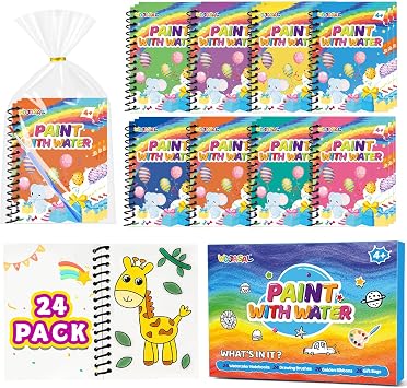 Party Favors for Kids Ages 4-8-12 24 Pack Coloring Books Brithday Goodie Bags Stuffers for Kids Students Return Gifts Classroom Prizes Art Crafts for Girl Boy