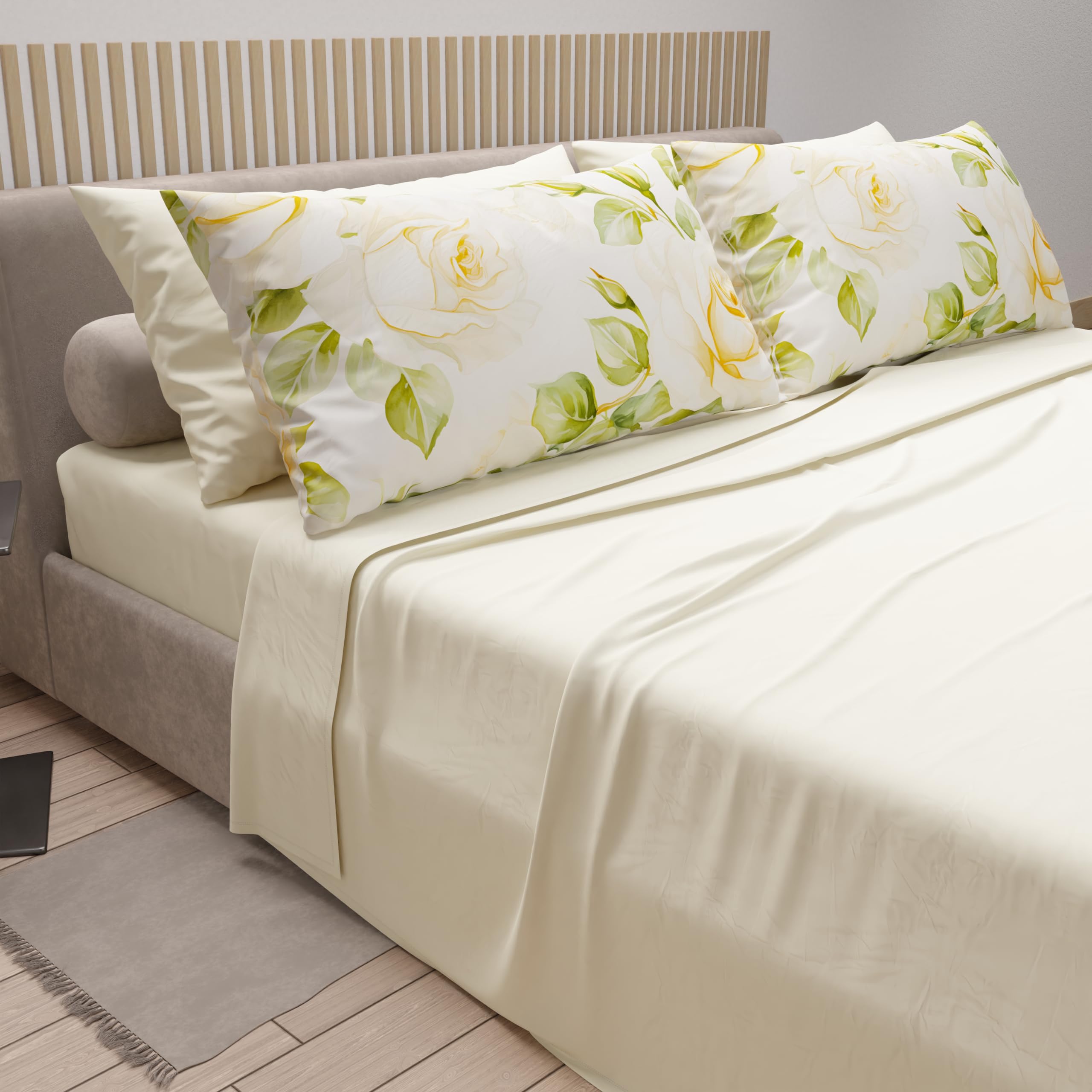 PETTI Artigiani Italiani, Cotton Sheets with Pillowcases in Digital Print, Pizza and a Half Bed Sheet, Double Bed Set - Image 2