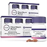 Omeprazole 20mg Bulk 84 ct - Heartburn Medicine Omeprazole Tablets - Acid Reducer Pills for Heartburn Relief and Acid Reflux Medicine - Six 14 Ct Bottles