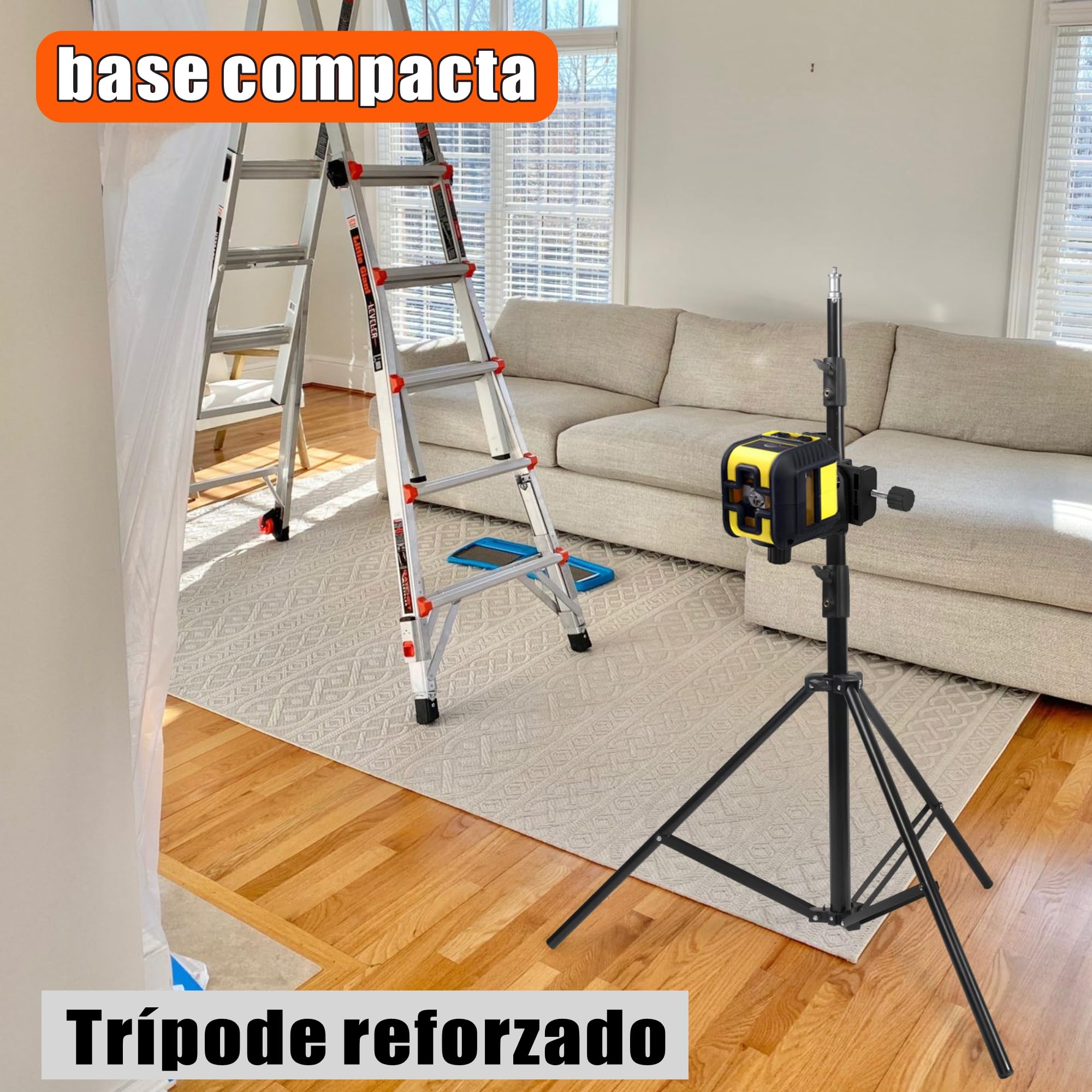 BHS-250 Tripod with 1/4" Threaded Mount for Laser Level and Level