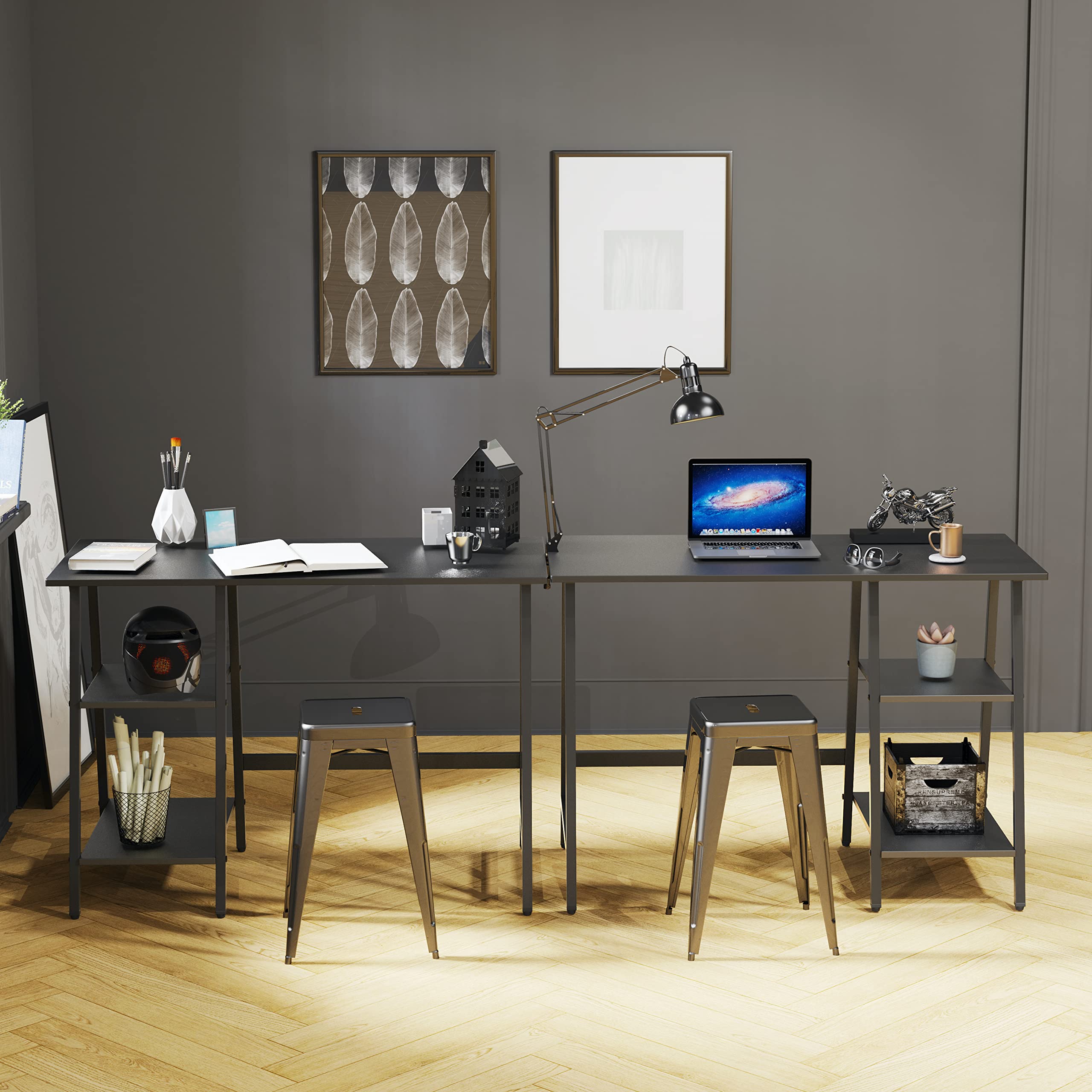 Amazon.com: SHW 43-Inch Home Office Trestle Computer Desk with