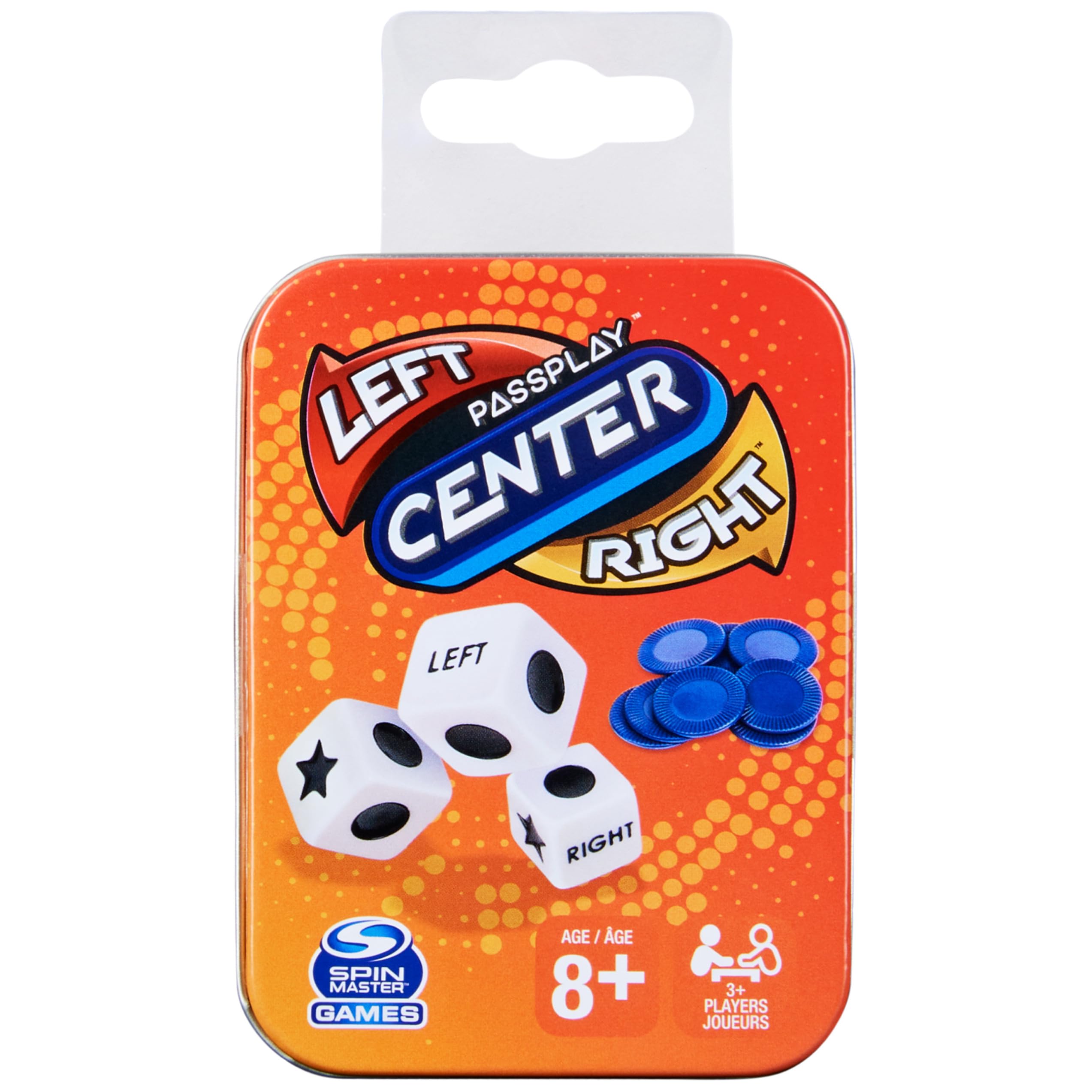 Spin Master Games6061968 Left Center Right Tin Refresh Dice