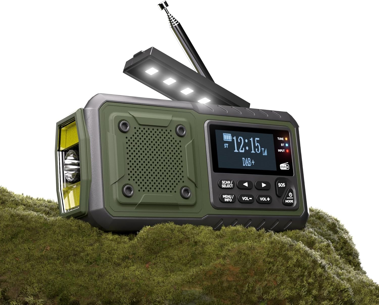 Radio de manivela en el apagón