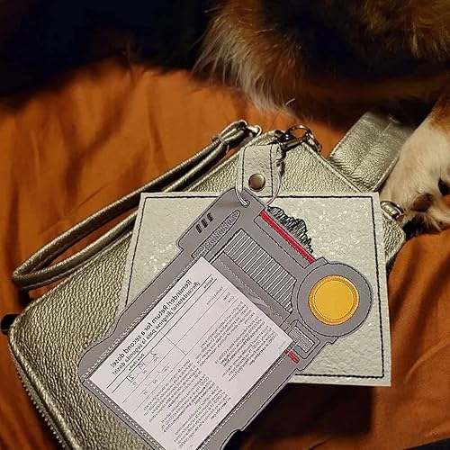 Miniatura 5 de JINGBIN Lindo protector de tarjeta de vacuna, 2 unidades, impermeable, cubierta protectora de tarjeta de vinilo de dibujos animados, funda de cuero