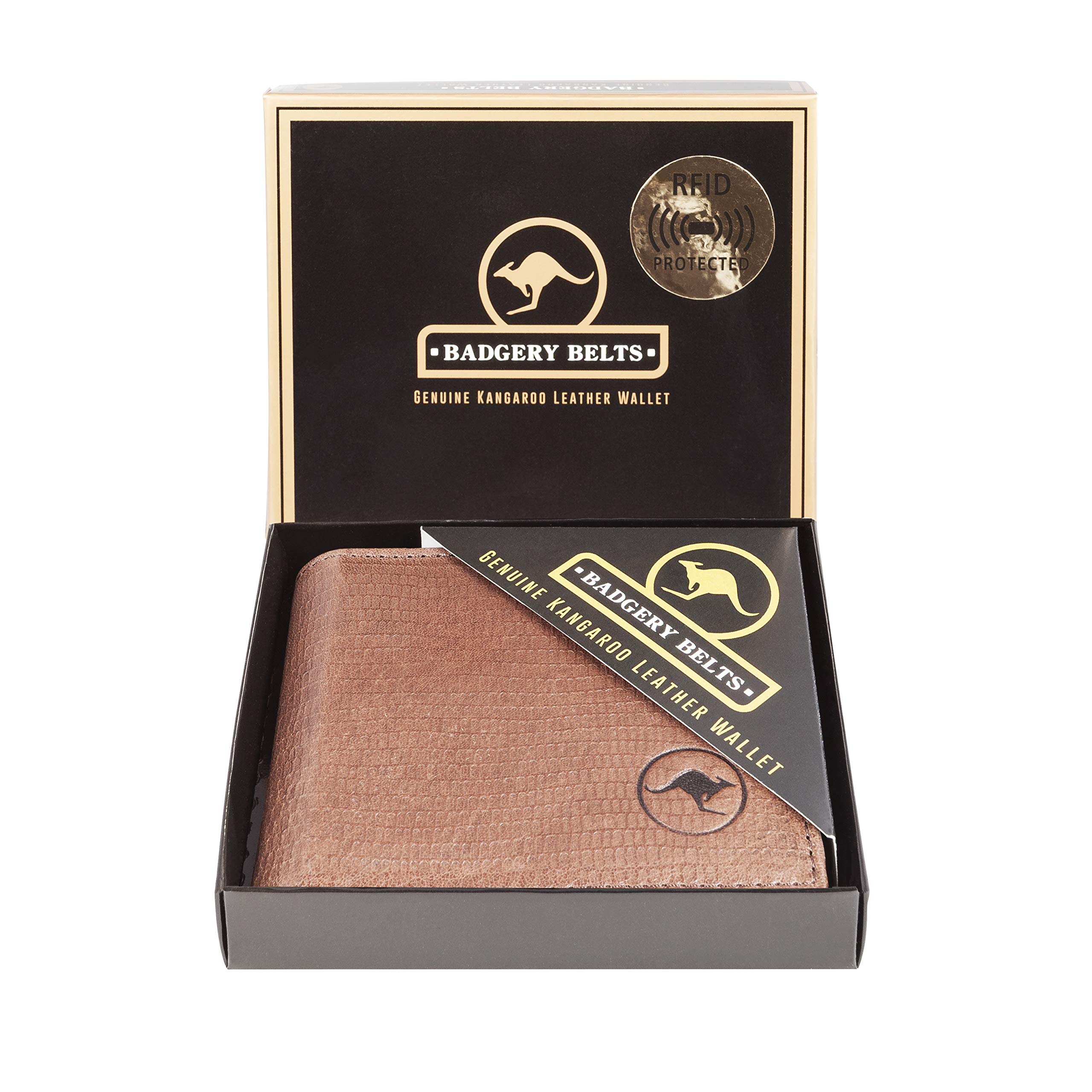 Kangaroo Leather Wallet RFID - 1 Fold