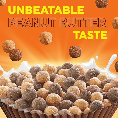 Miniatura 3 de Reeses Puffs Chocolatey - Cereal de mantequilla de maní cereales de desayuno para niños hechos con maíz integral caja de tamaño grande de 167 onzas